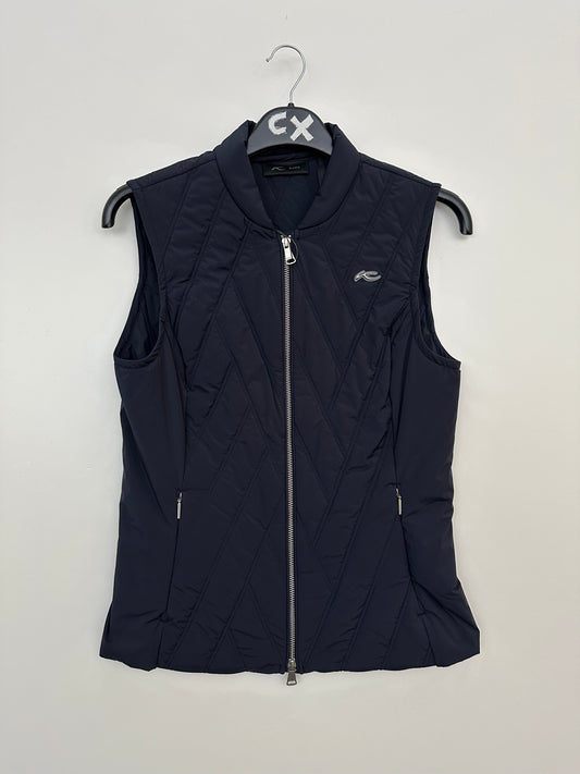 KJUS Bellavista Vest Women's 40 Black Insulated Golf Ski Gilet