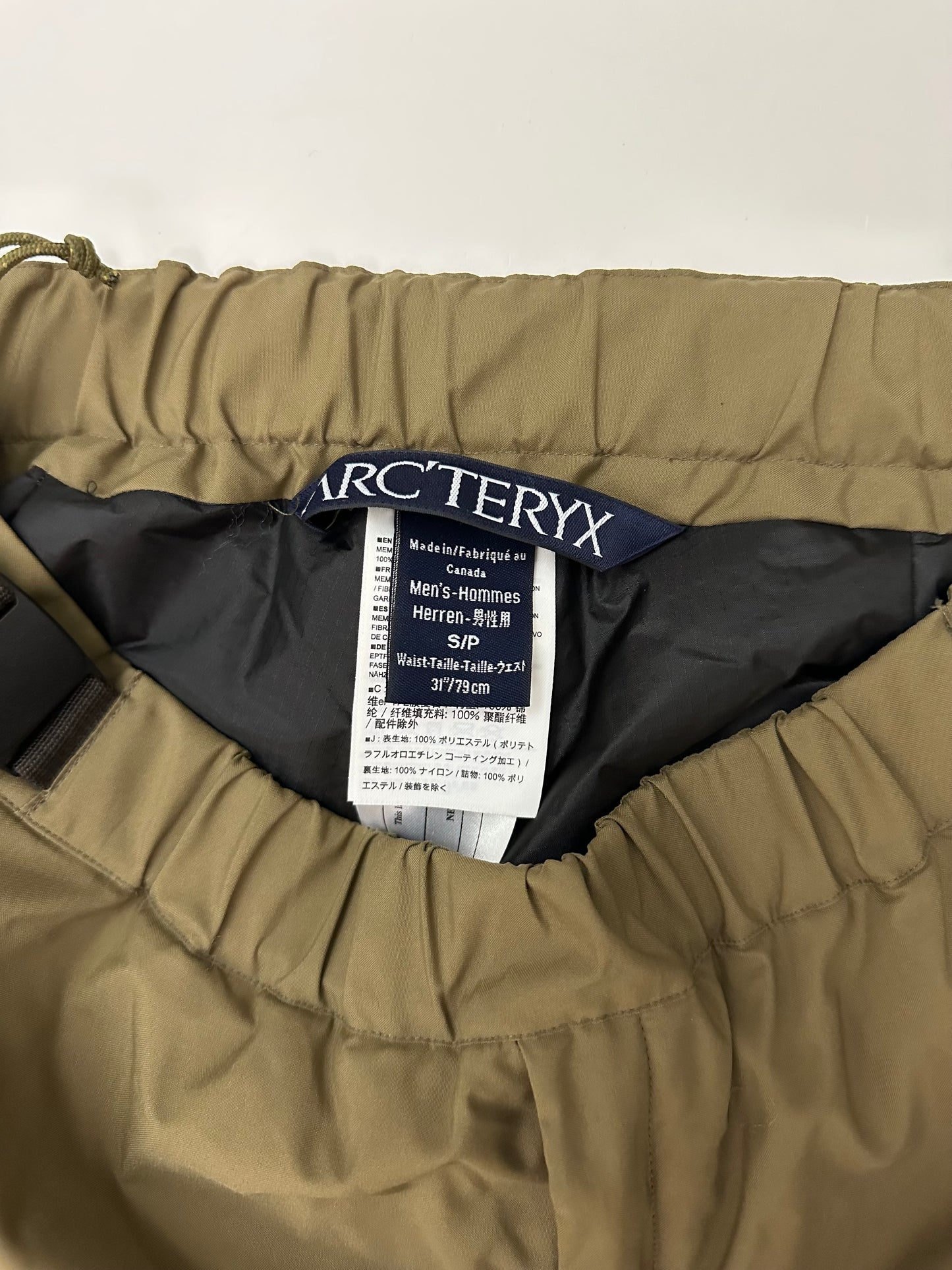 Arc'teryx LEAF Fusion Pant Crocodile Green Men’s S Small
