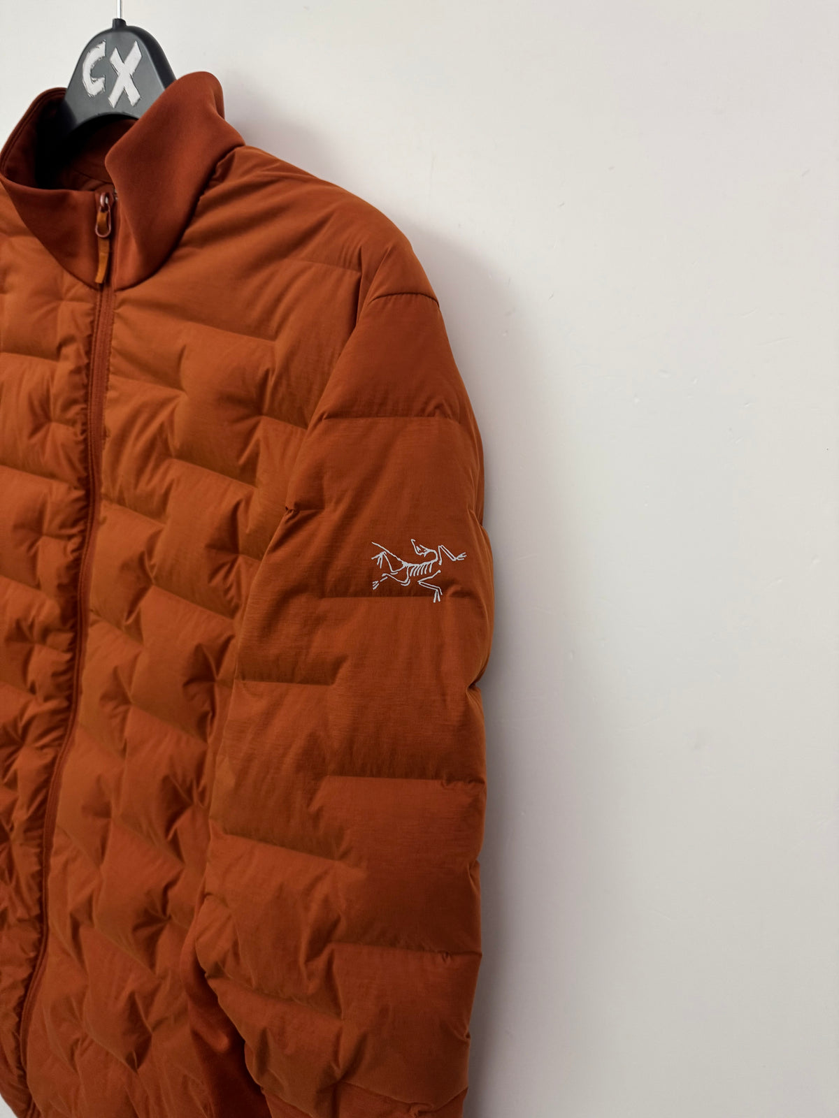 Arc'teryx Kole Down Jacket Komorebi Orange Men's L Large Stretch Puffer Coat