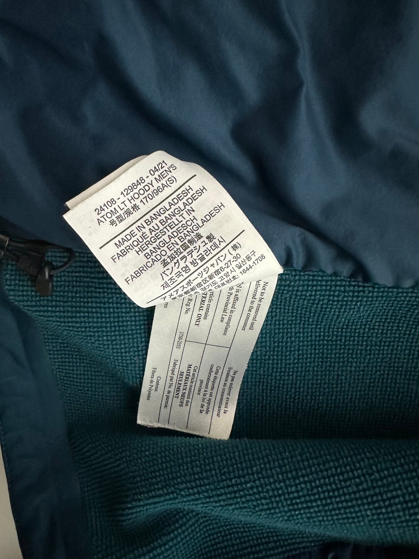 Arc’teryx Atom LT Hoody Blue Men’s S Small