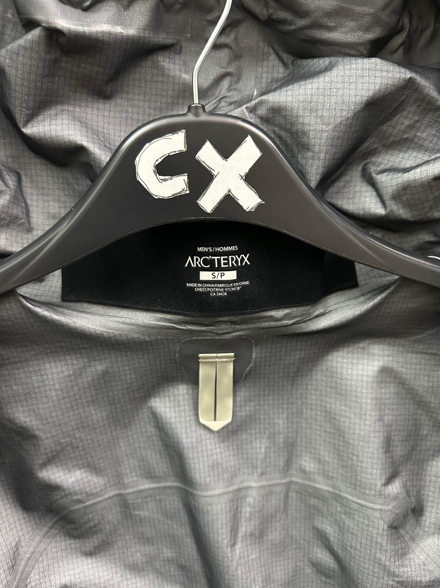 Arc’teryx Rush Jacket Black Storm Grey Men's S Small Gore-Tex Pro RECCO