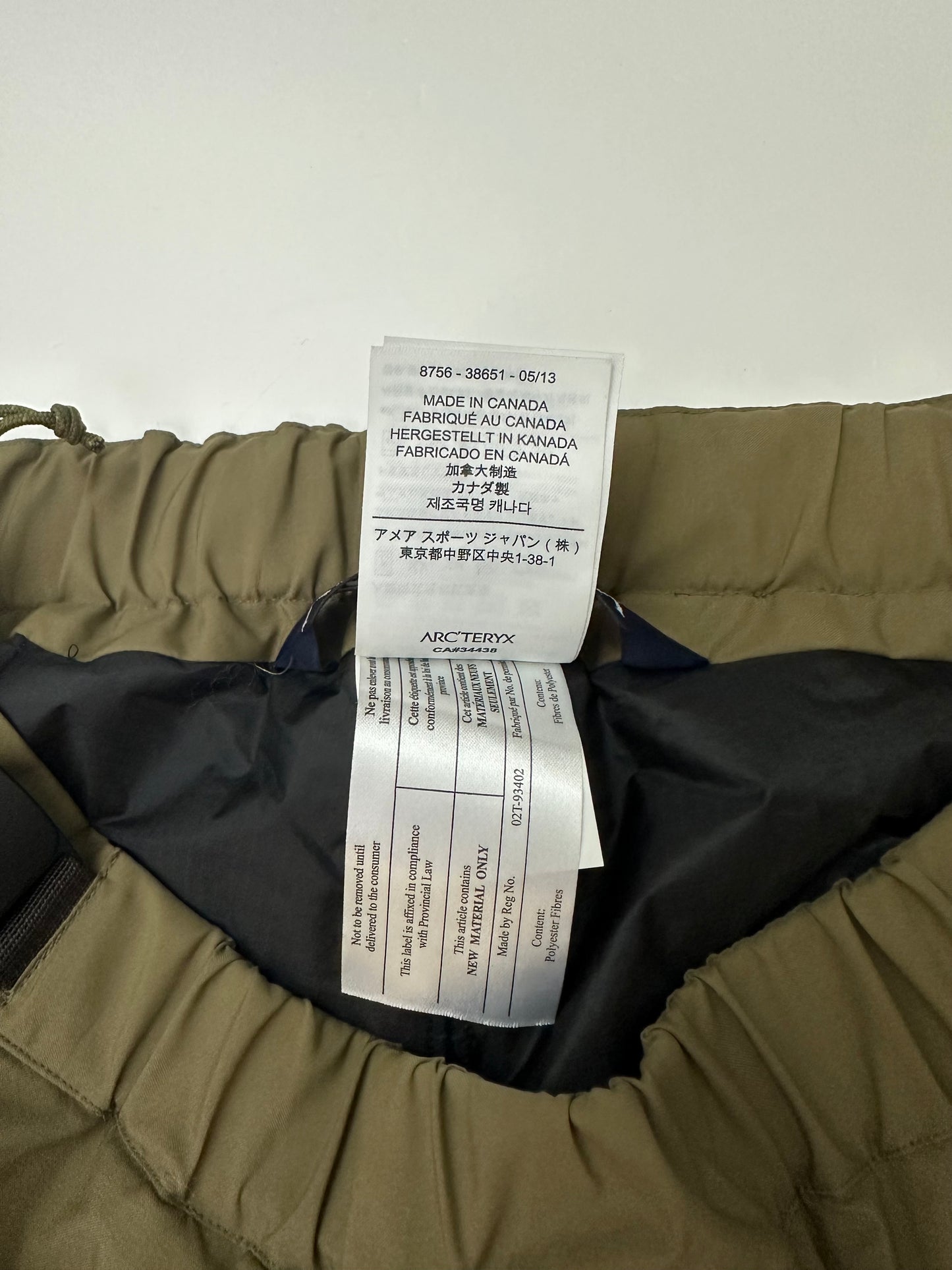 Arc'teryx LEAF Fusion Pant Crocodile Green Men’s S Small