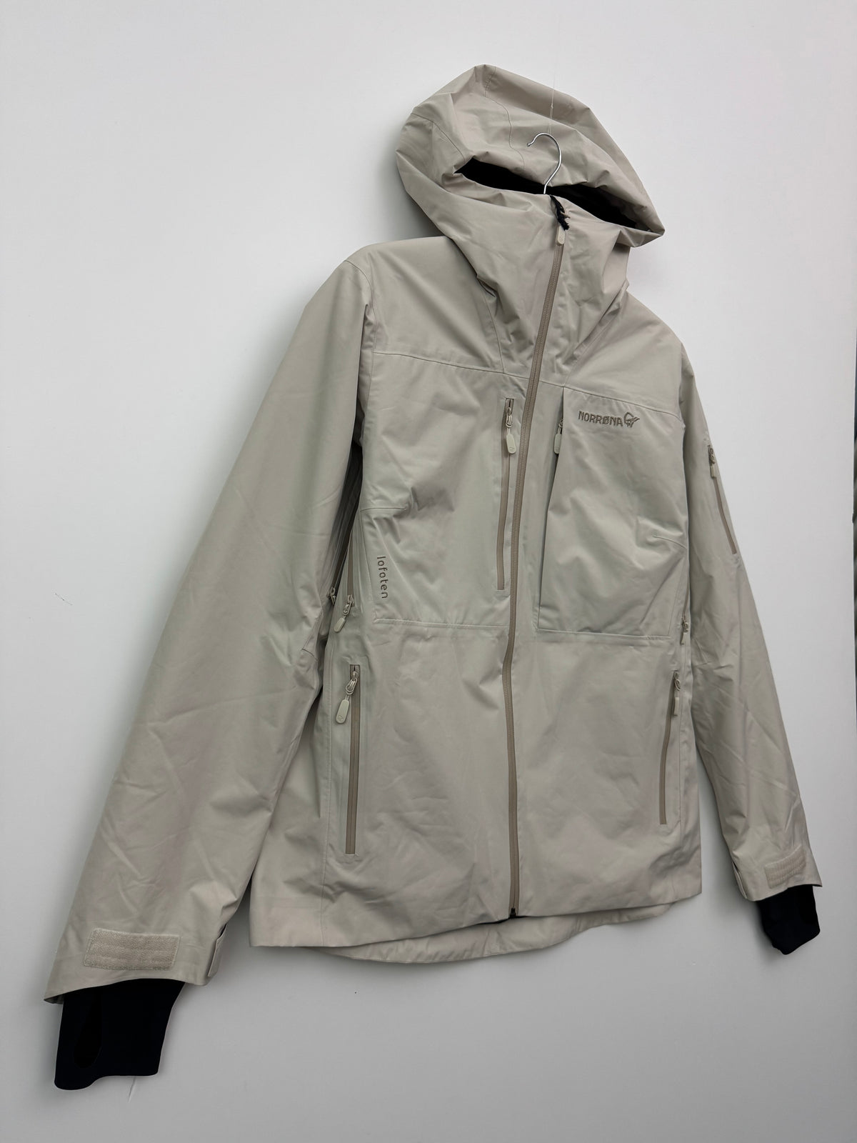 Norrøna Lofoten Gore-Tex Insulated Jacket Oatmeal Women's XL Extra Large