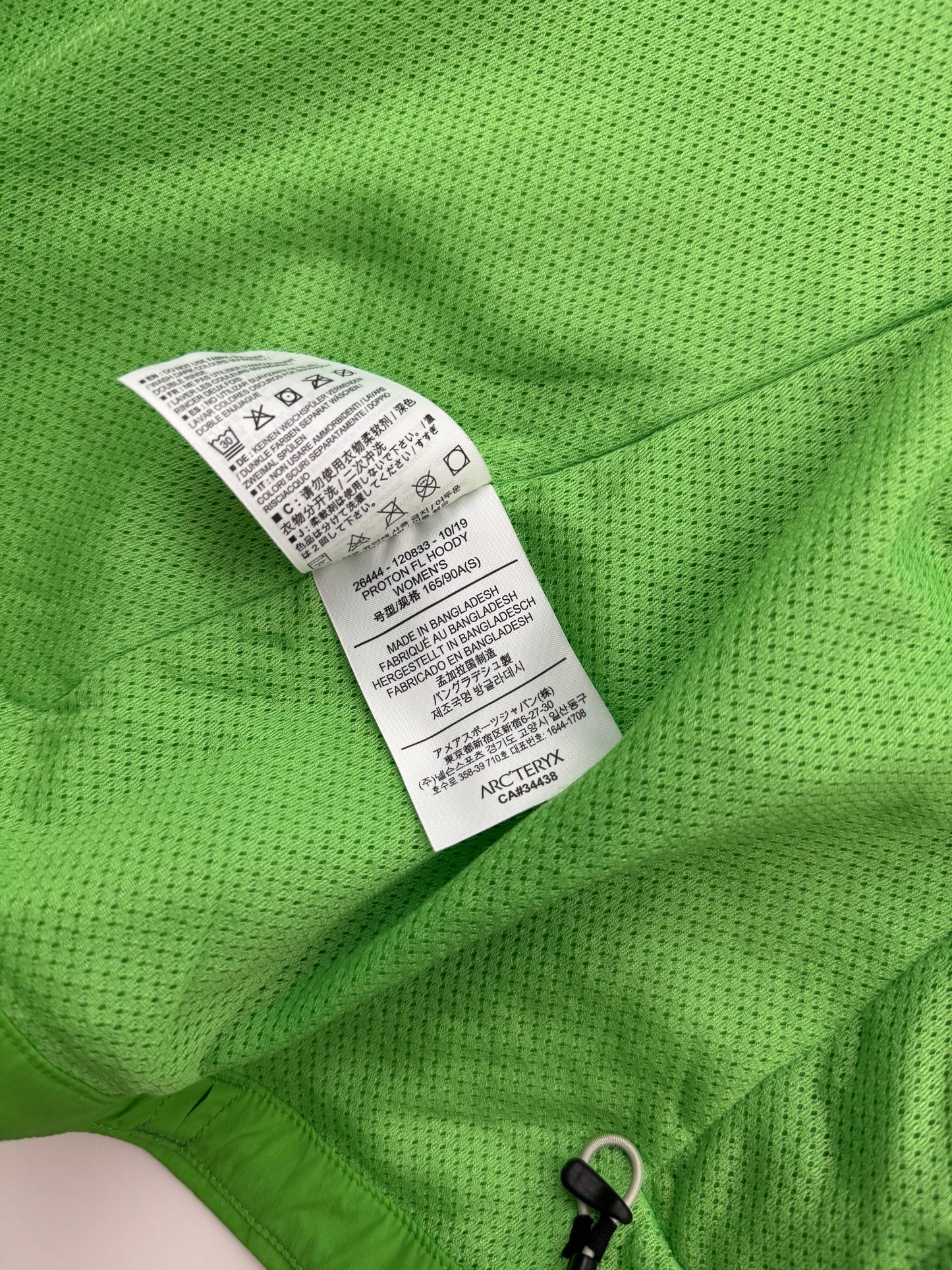 Arc'teryx Proton FL Hoody Women's S Small Green