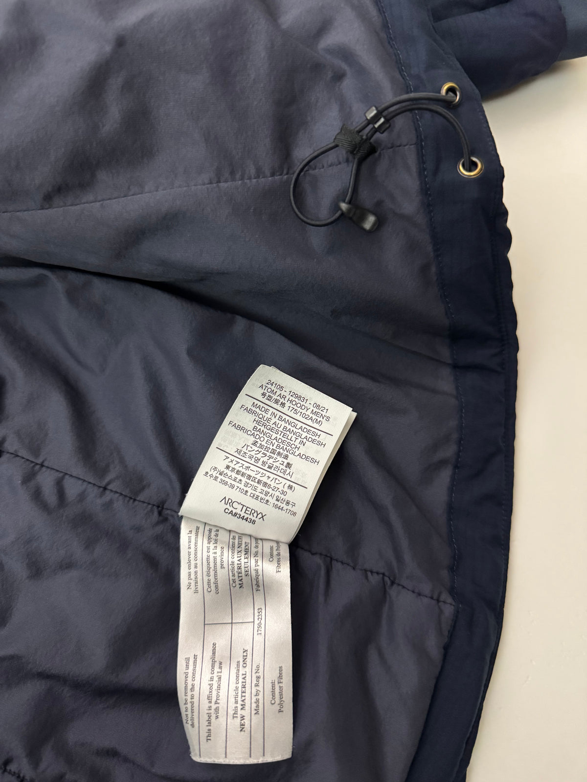 Arc'teryx Atom AR Hoody Navy Blue Men's M Medium