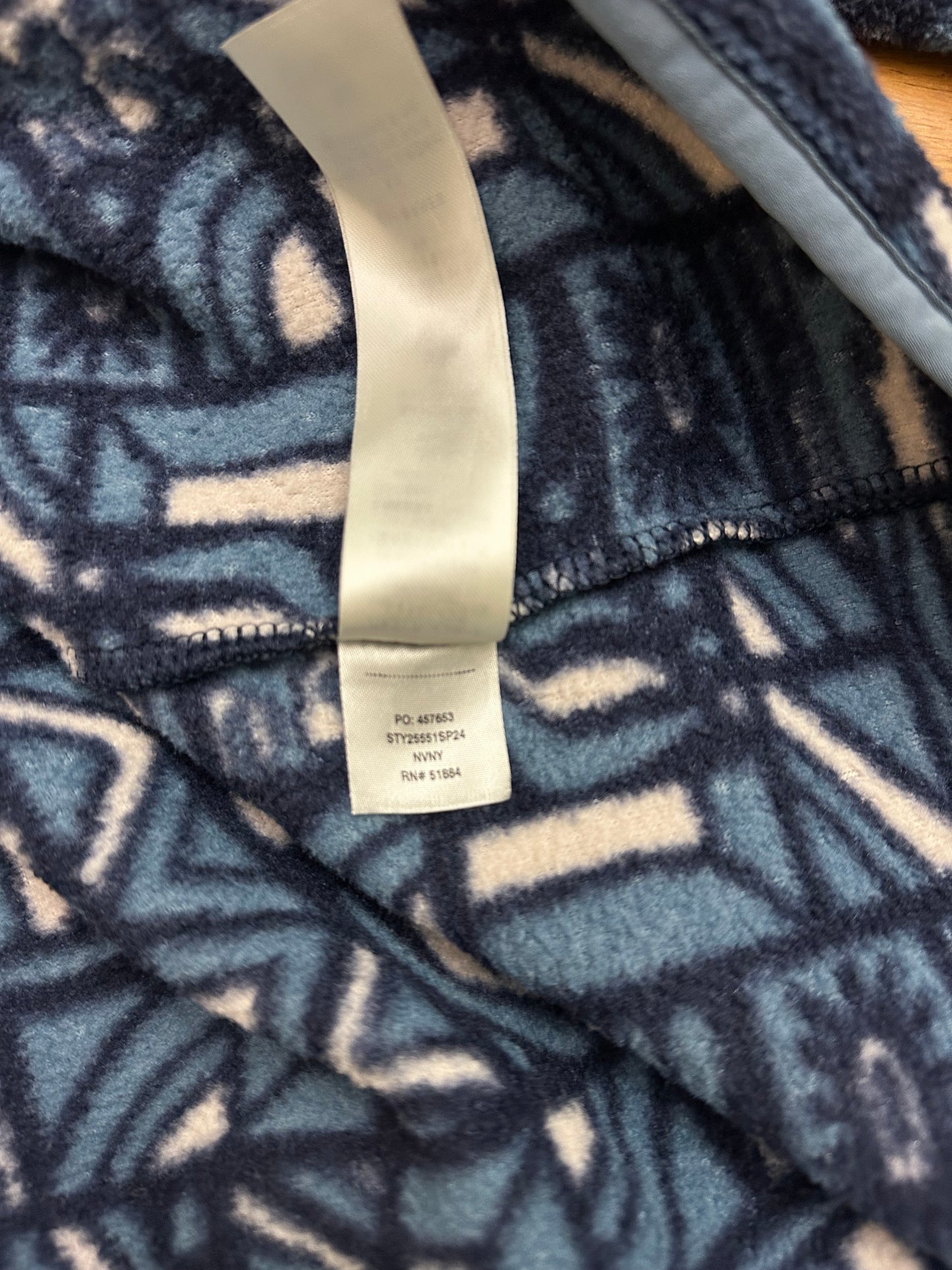 Patagonia Lightweight Synchilla Snap-T New Visions: New Navy Men's Small Fleece