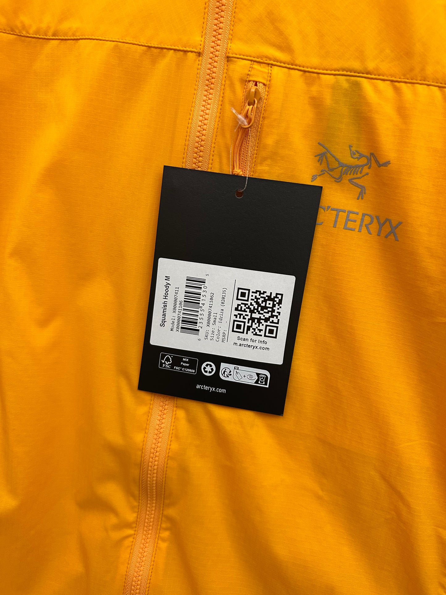 Arc’teryx Squamish Hoody Edziza Men’s S Small