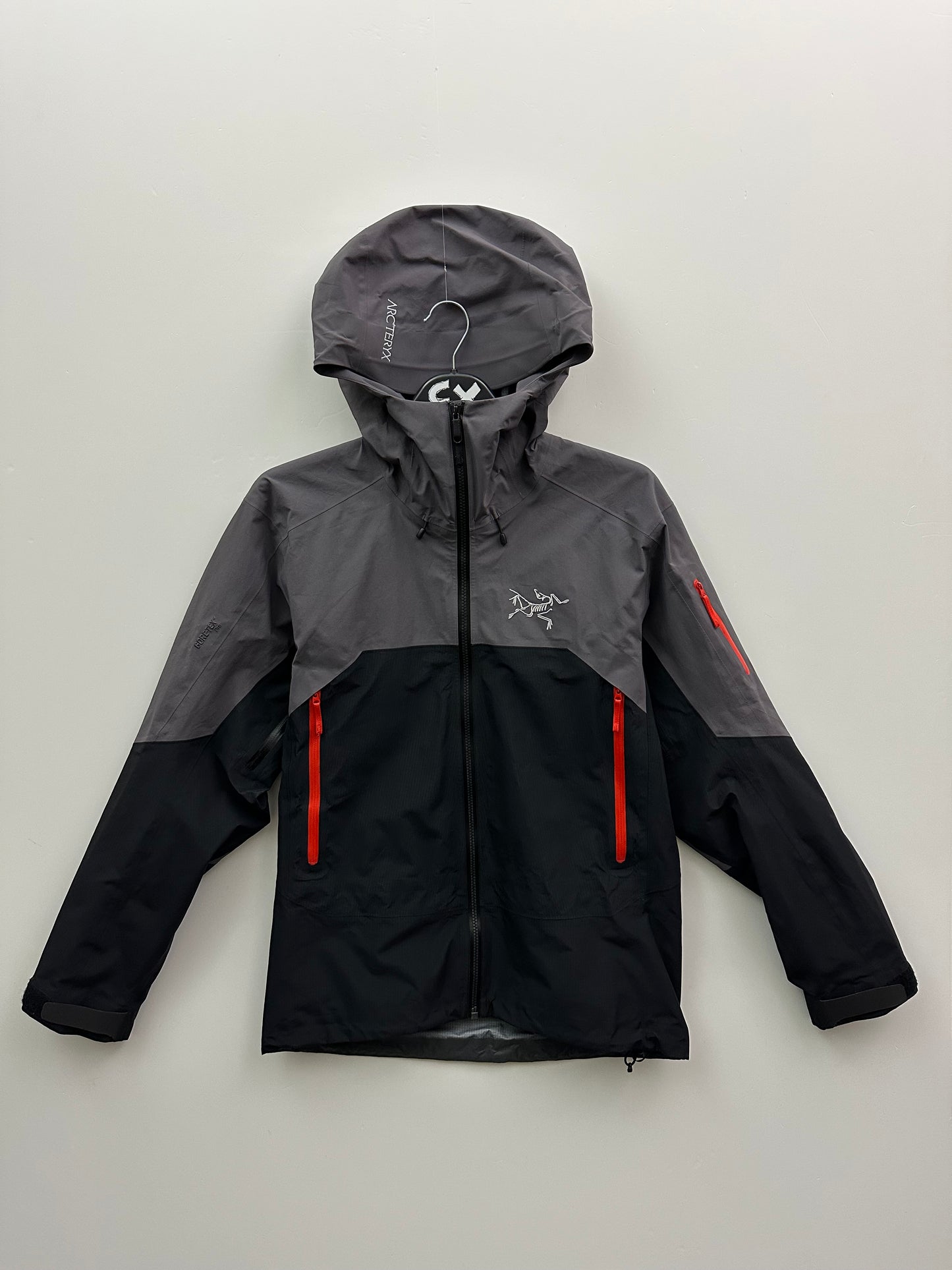 Arc’teryx Rush Jacket Black Storm Grey Men's S Small Gore-Tex Pro RECCO