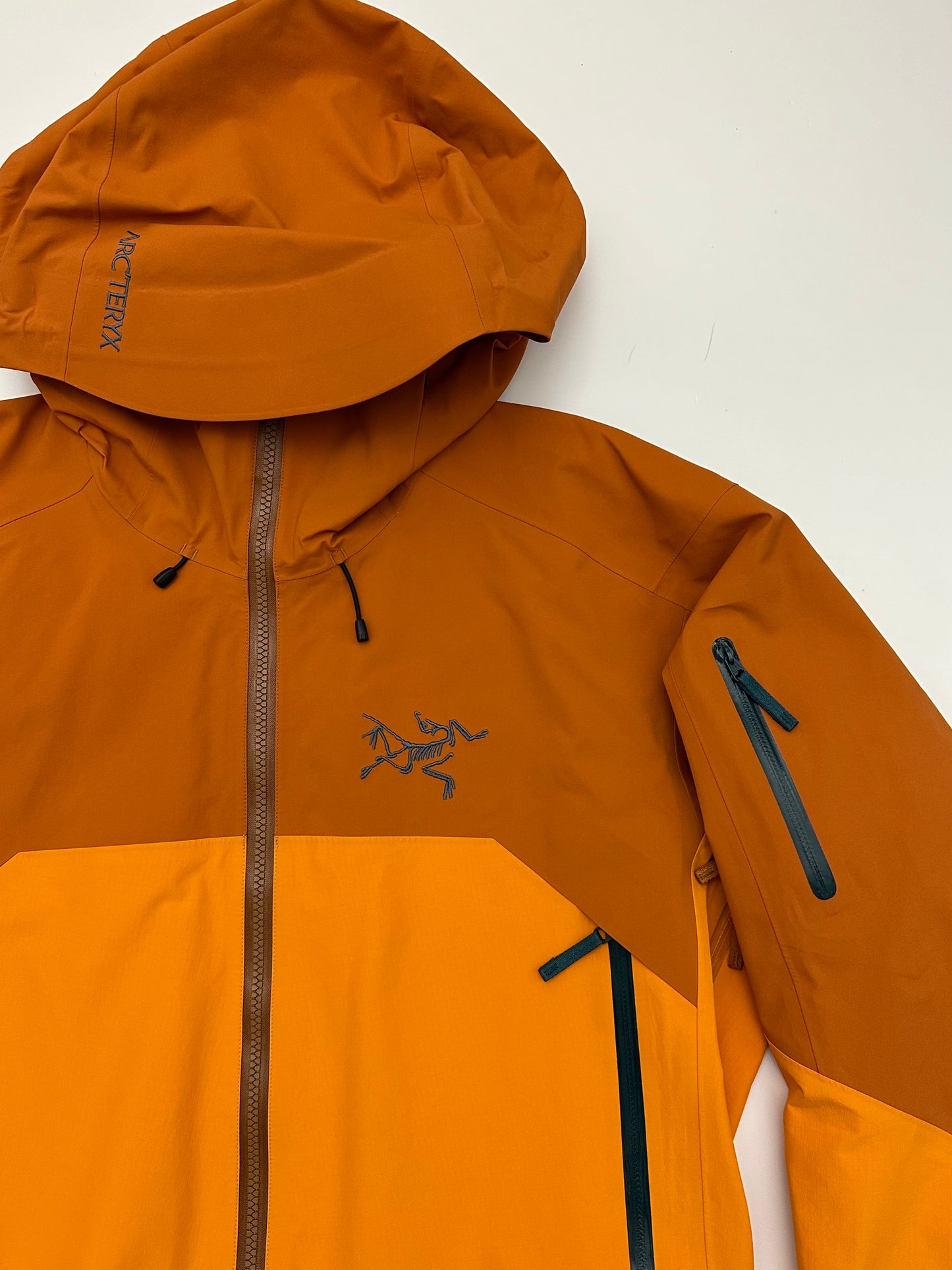 Arc’teryx Rush Jacket Oak Madras Orange Men's M Medium Gore-Tex Pro RECCO