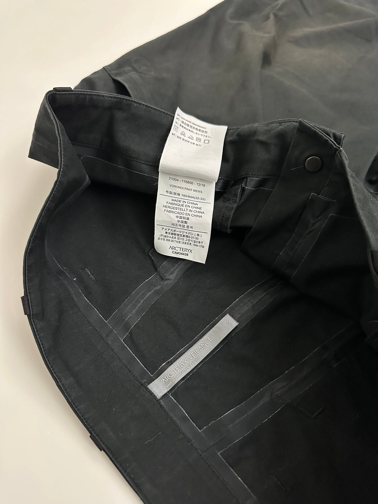 Arc'teryx Veilance Voronoi Pant Black Men’s 32W 32L