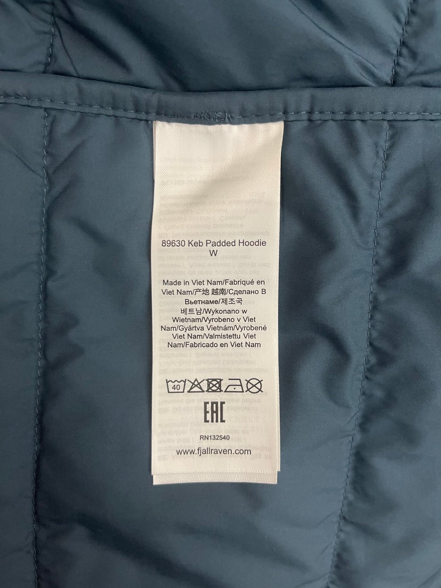 Fjallraven Keb Padded Hoodie Women’s XL Extra Large