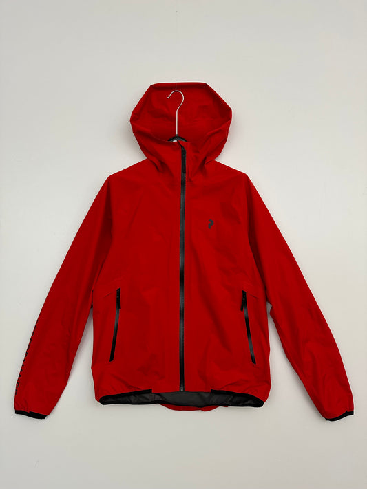 Peak Performance Commuter Shell Jacket Men's L Large Vibrant Red Gore-Tex
