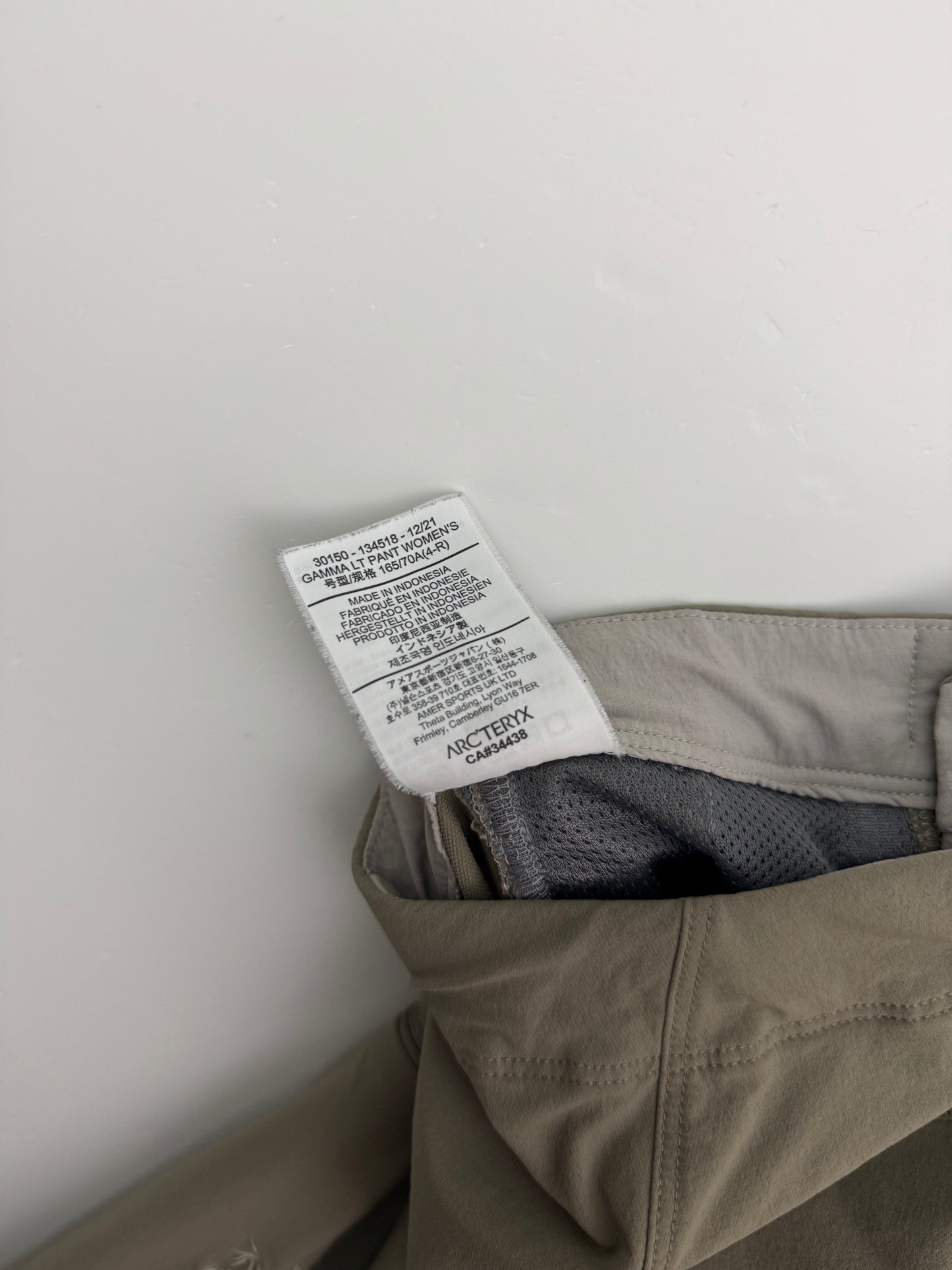 Arc’teryx Gamma LT Pant Women’s S Small