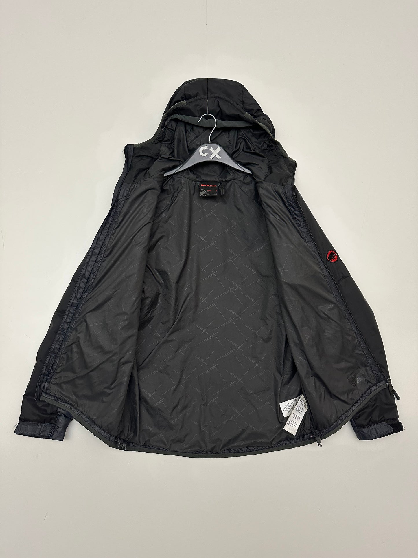 Mammut Rime Pro Insulated Hooded Jacket Men’s M Medium Black / Dark Grey