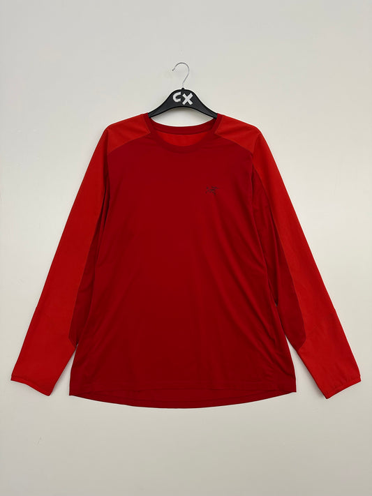 Arc'teryx Ether Comp Crew Long Sleeve Men's XXL Vermillion Red