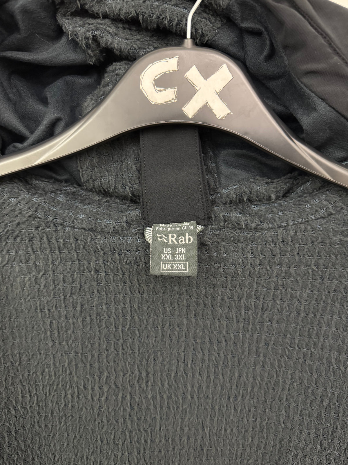Rab VR Guide Jacket Black Men's XXL 2XL Vapour-Rise Fleece Lined Softshell