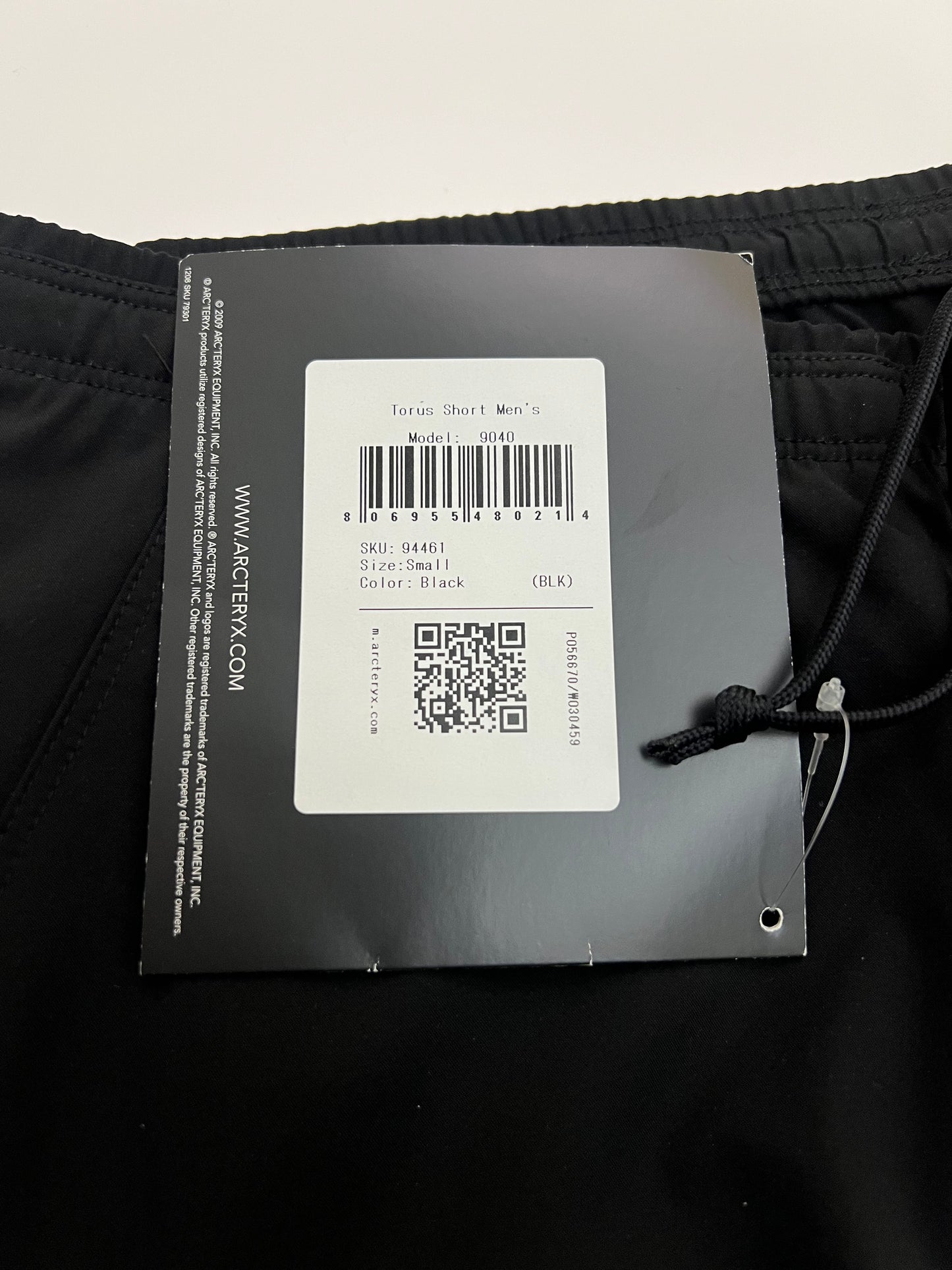 Arc’teryx Torus Shorts Black Men’s S Small