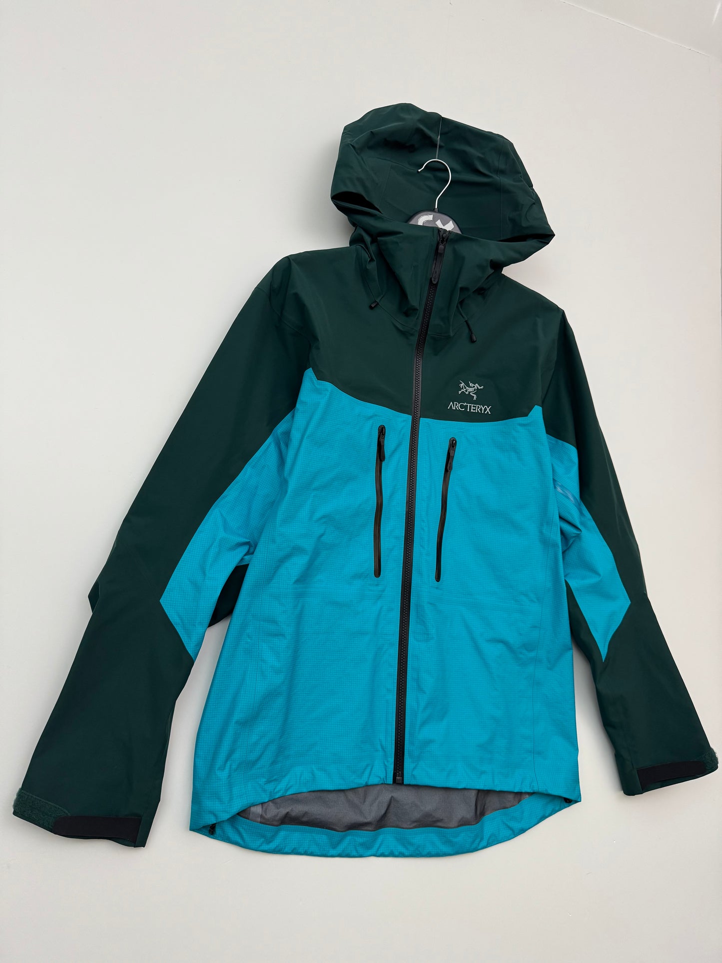 Arc’teryx Alpha Jacket Blue Tetra / Pytheas Men’s Medium Gore-Tex Pro RECCO