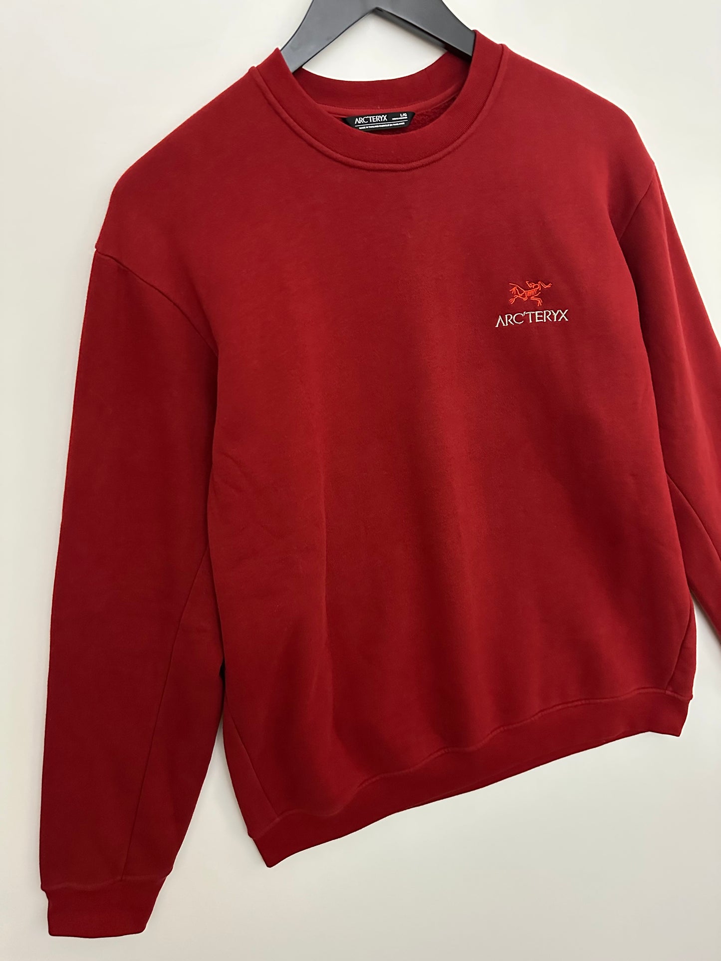 Arc’teryx Word Emblem Crew Neck Pullover Heritage Red Men’s L Large