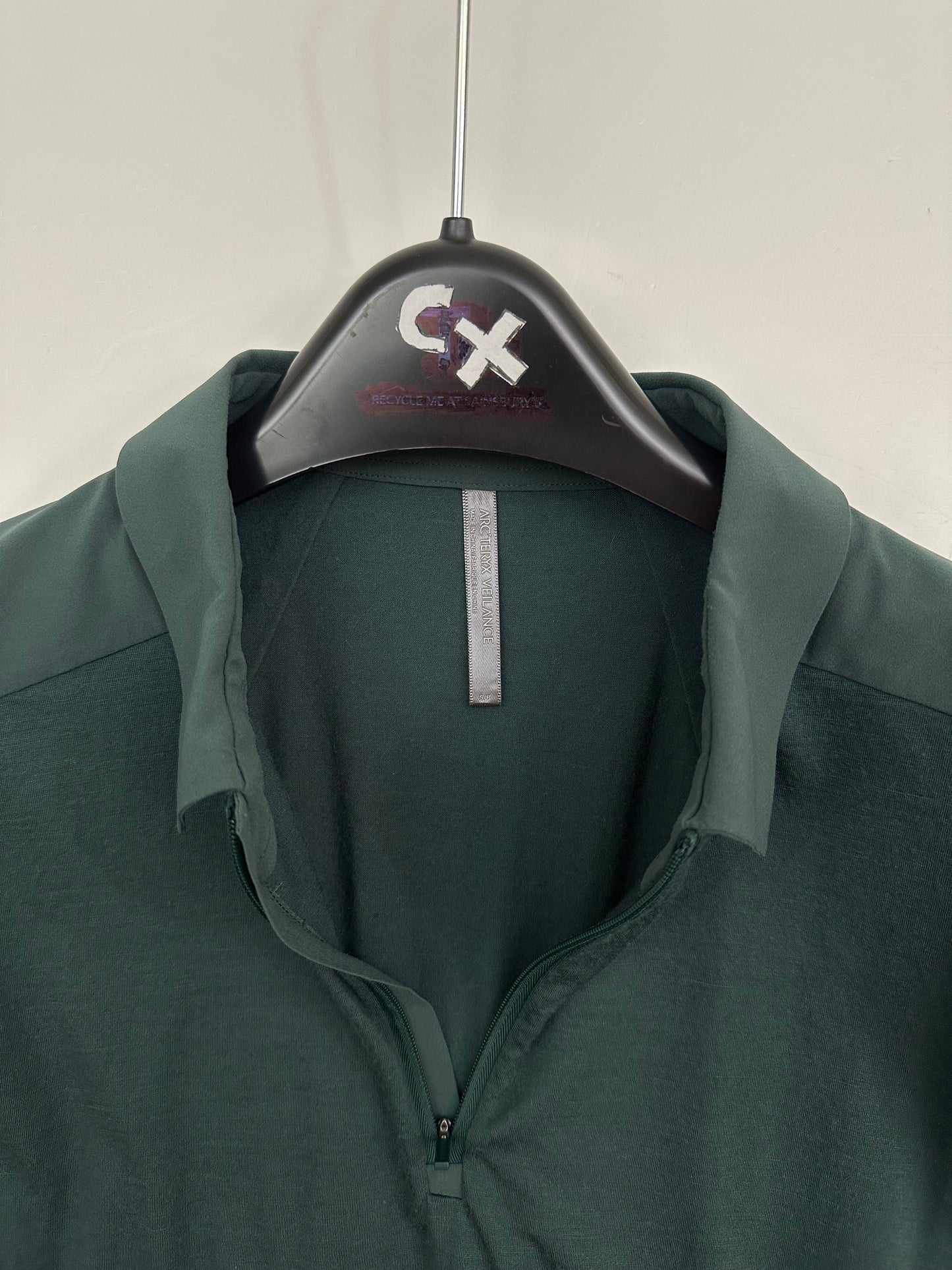 Arc’teryx Veilance Frame LS Polo Green Men’s S Small Merino Wool