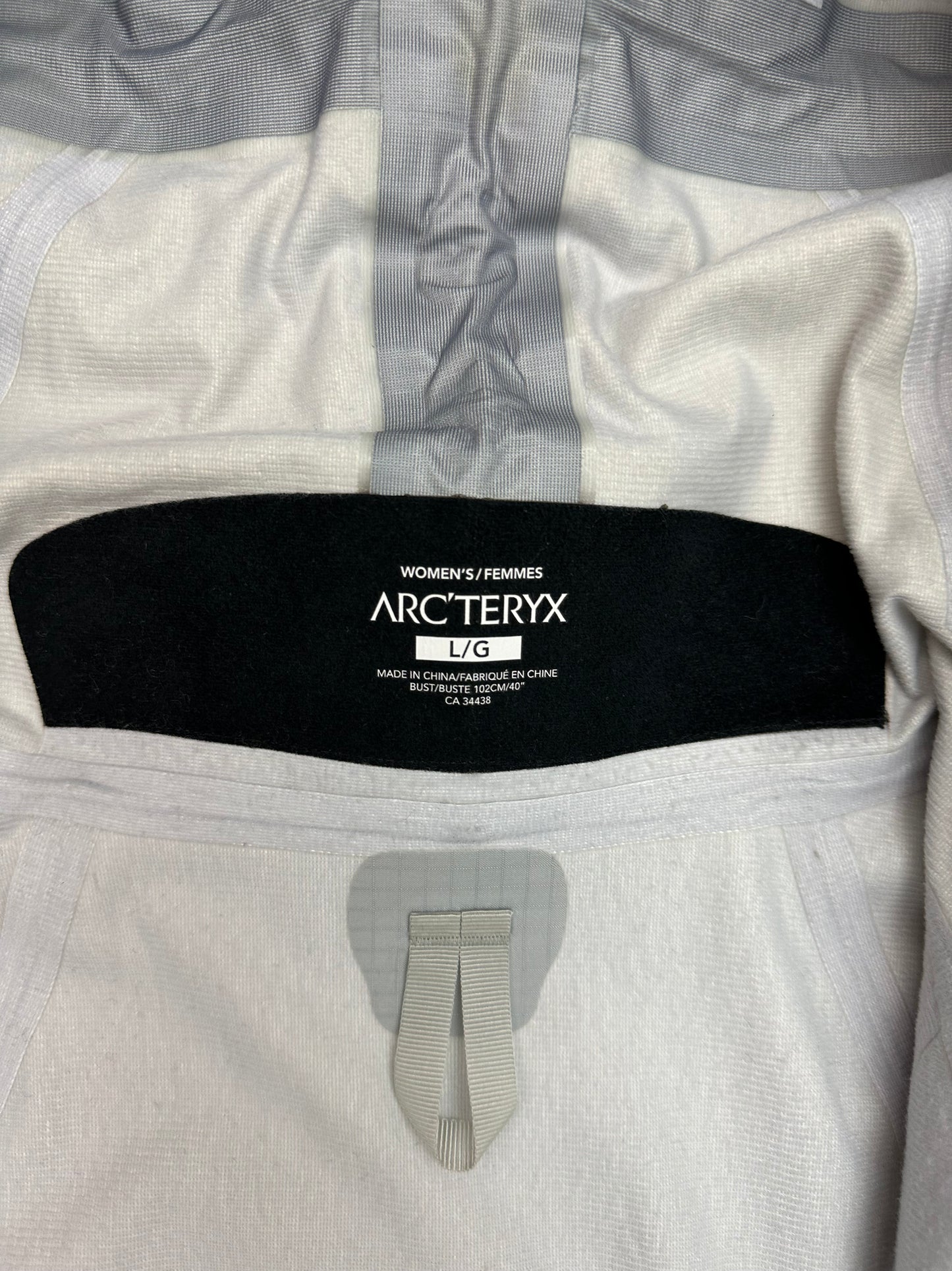 Arc’teryx Sentinel Jacket White Women’s L Large Gore-Tex RECCO