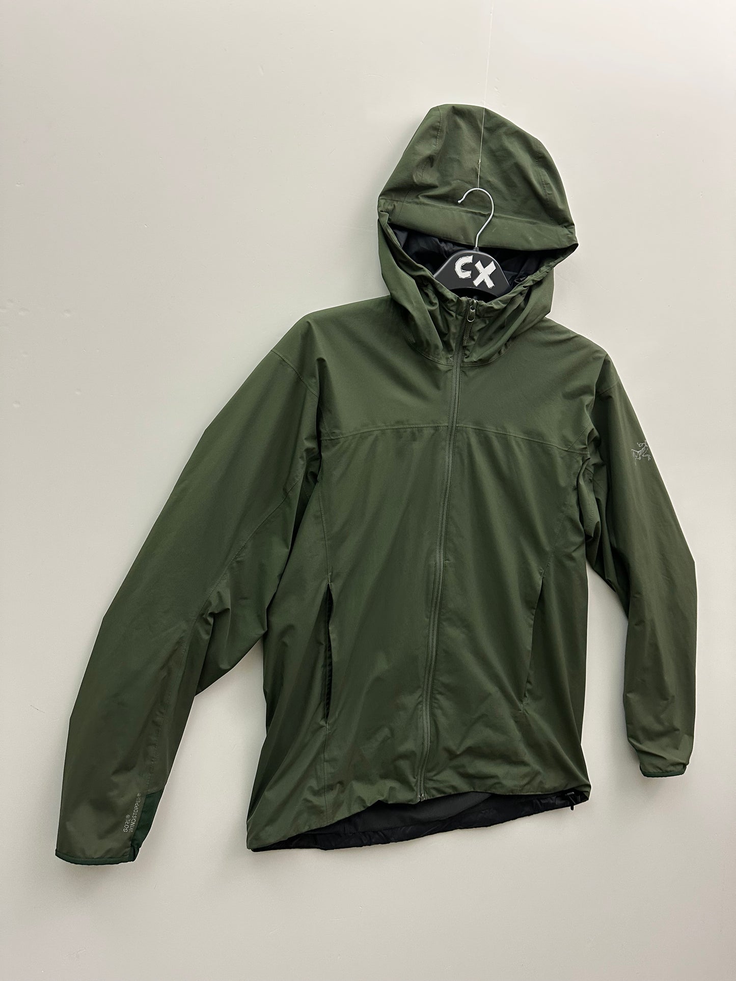 Arc’teryx Solano Hoody Green Men’s M Medium Gore Windstopper