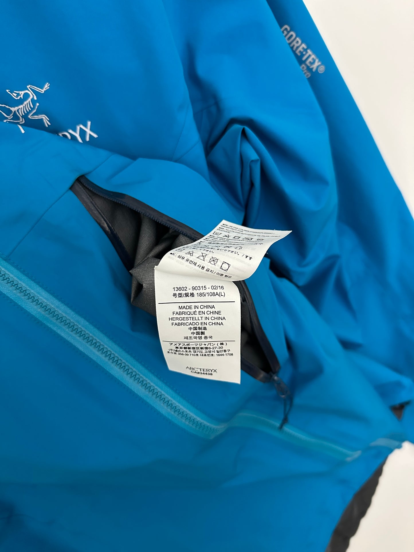 Arc’teryx Alpha FL Jacket Blue Men’s L Large Gore-Tex Pro