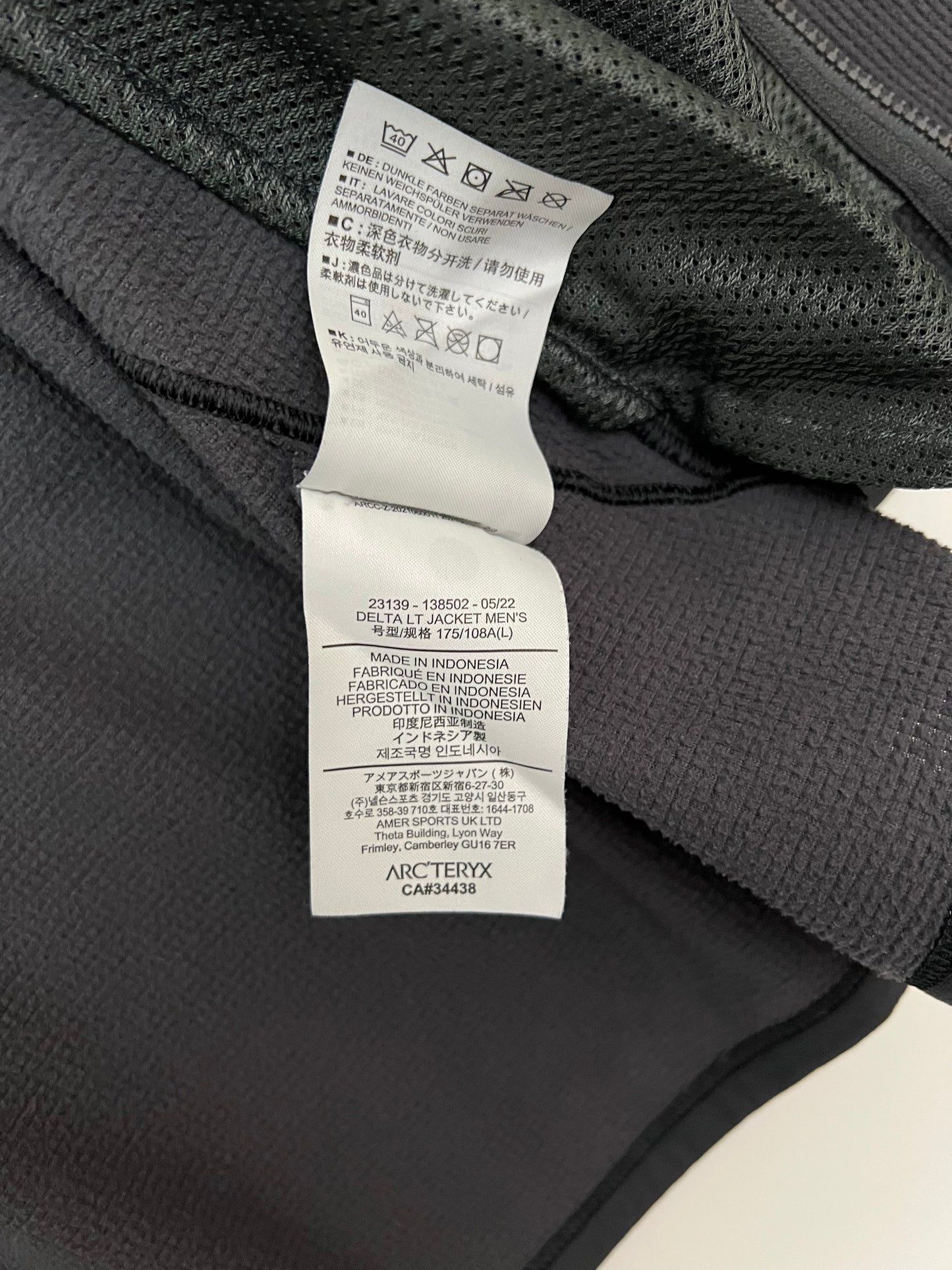 Arc’teryx Delta LT Jacket Grey Men’s L Large