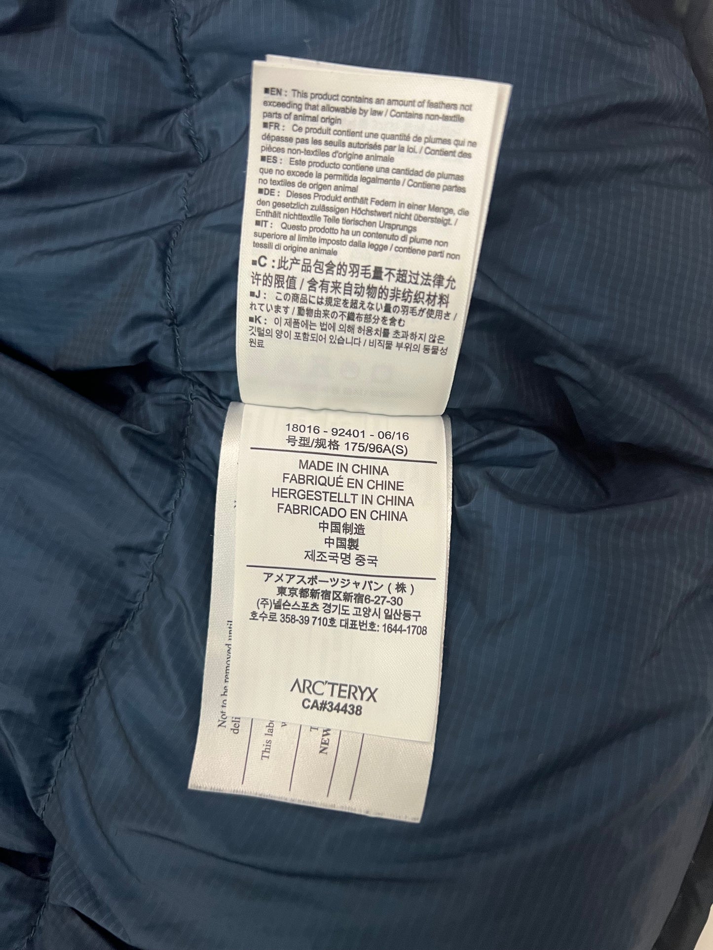 Arc’teryx Firebee AR Parka Macaw Blue Men’s S Small Gore-Tex Infinium