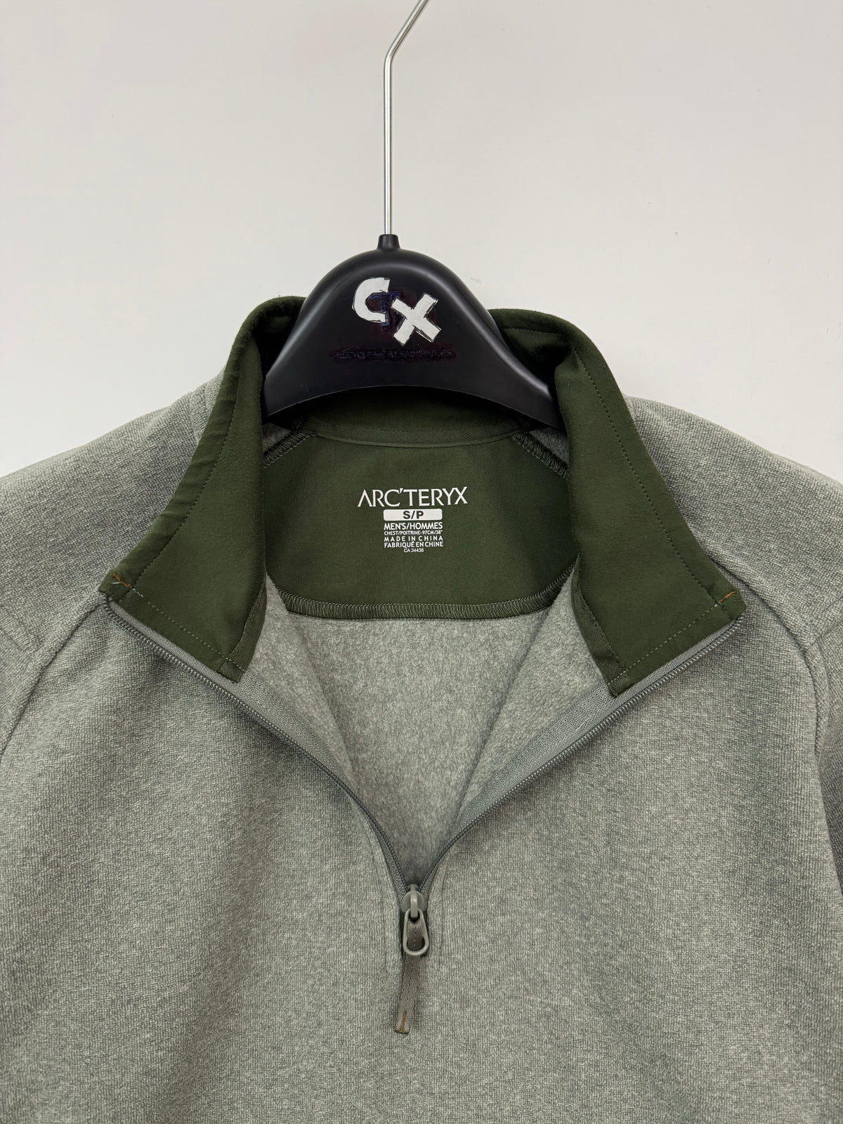 Arc'teryx Endocon Zip Neck Pullover Grey Men's S Small