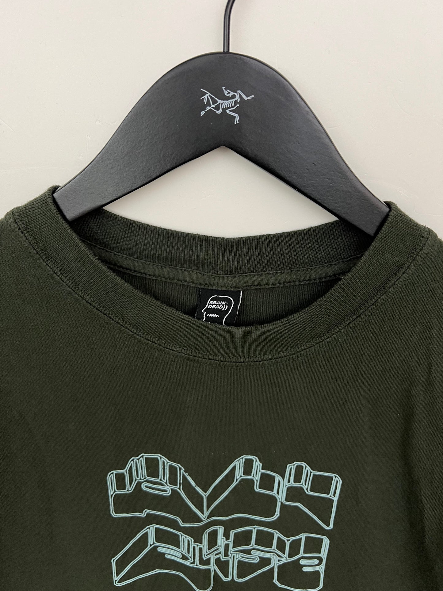 Brain Dead x Arc'teryx All Rise London T-shirt Green Men’s Size S Small