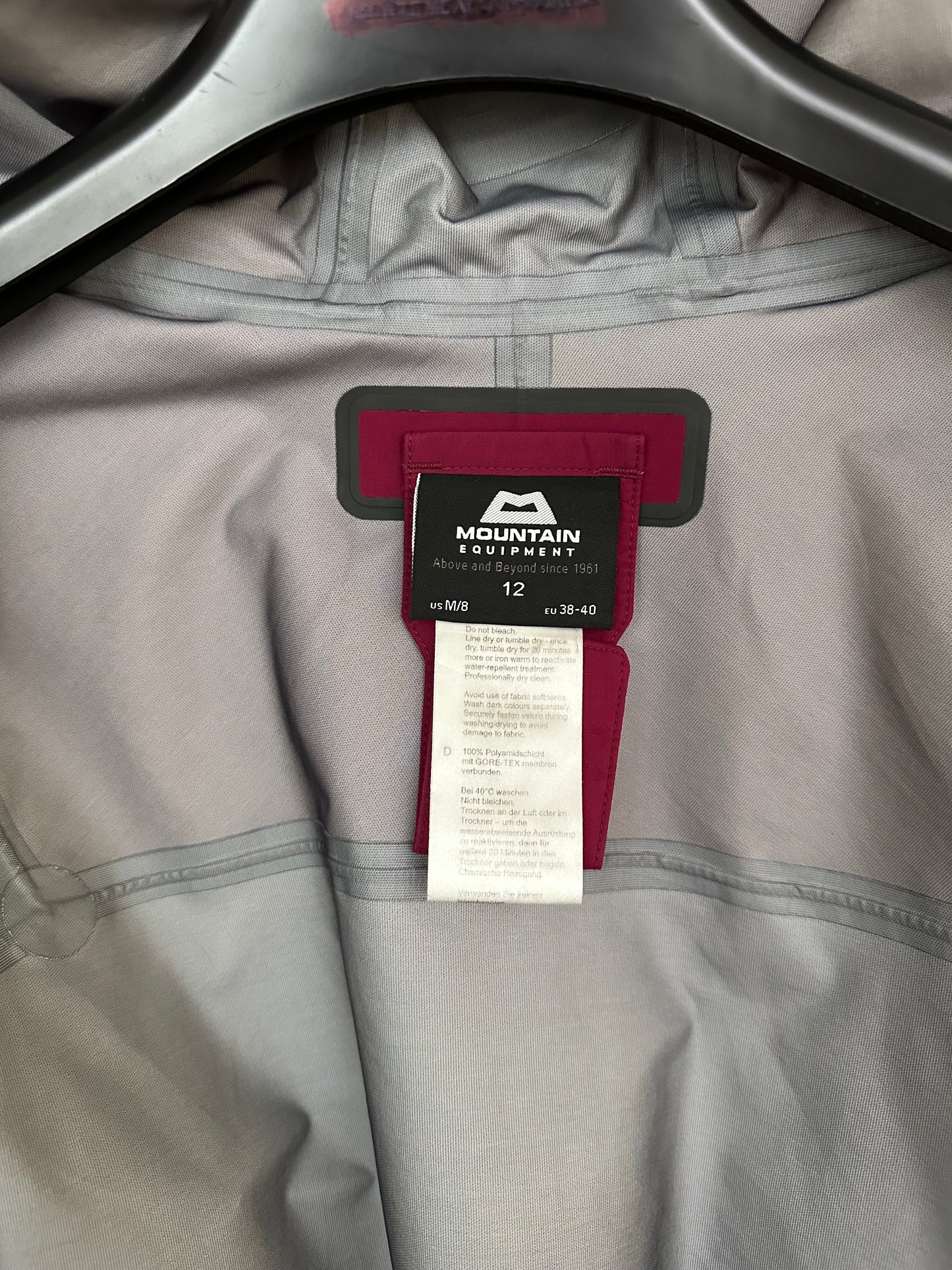 Mountain Equipment Havoc GORE-TEX C-Knit Waterproof Jacket Crimson Red Size M