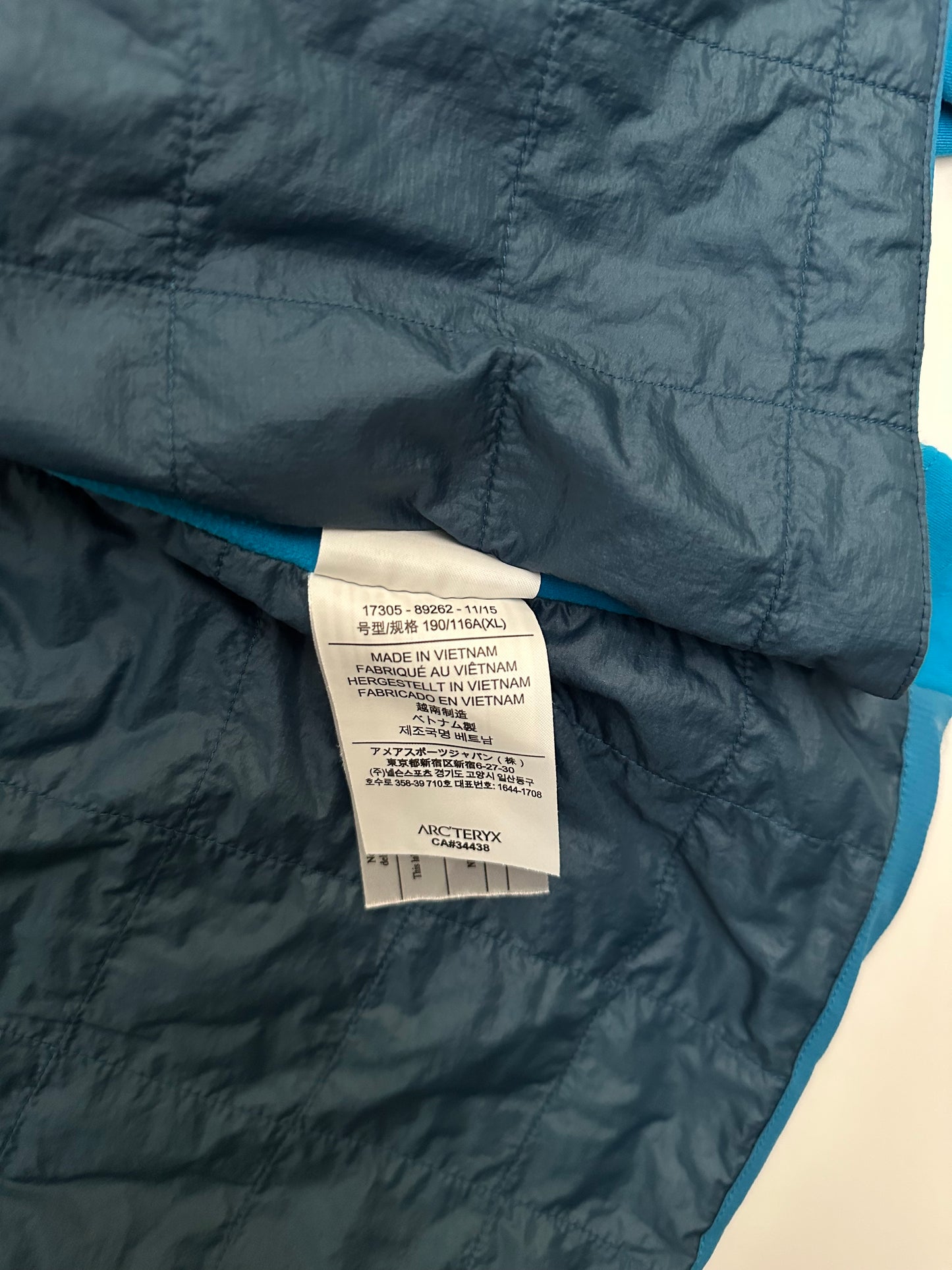 Arc’teryx Atom SL Hoody Blue Men’s XL Extra Large