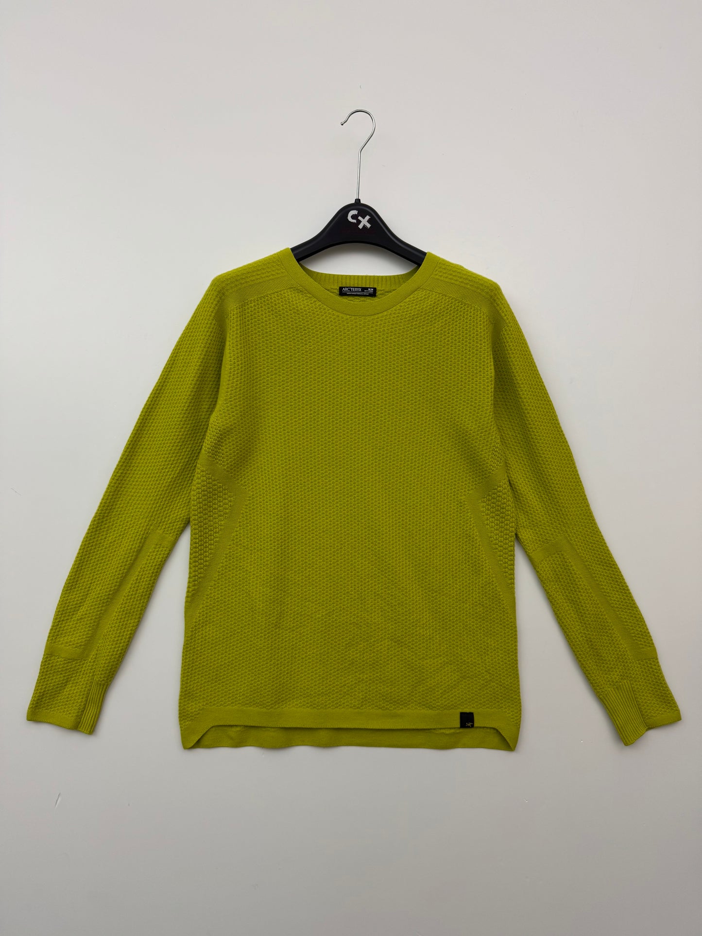 Arc'teryx Hallam Merino Wool Crew Men's M Medium Yellow