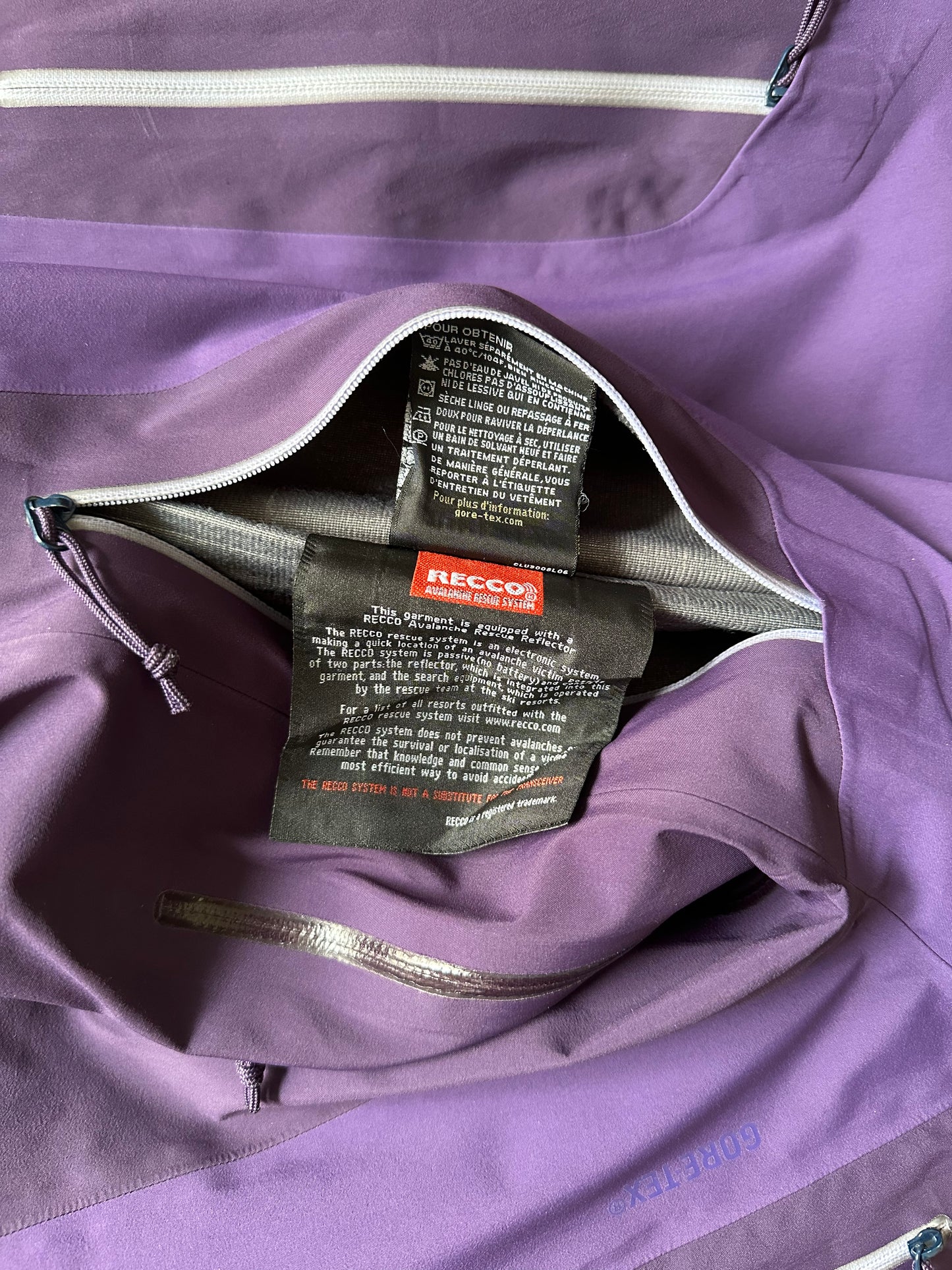 Arc’teryx Stingray Jacket Purple Women’s M Medium Gore-Tex RECCO