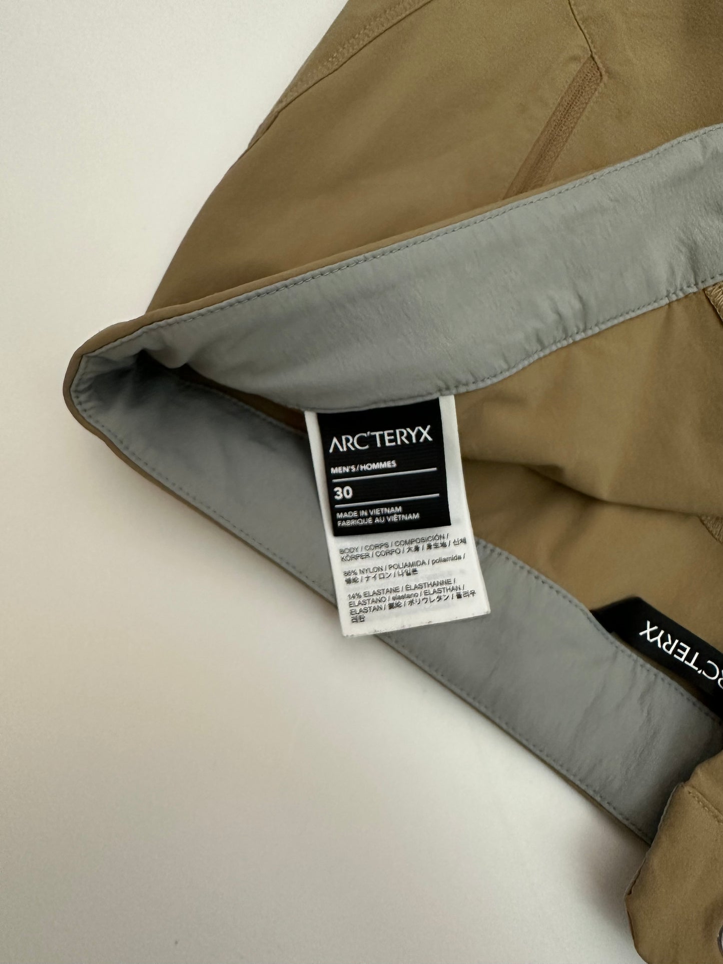 Arc'teryx Gamma Lightweight Pant Canvas Brown Men’s 30w S Small