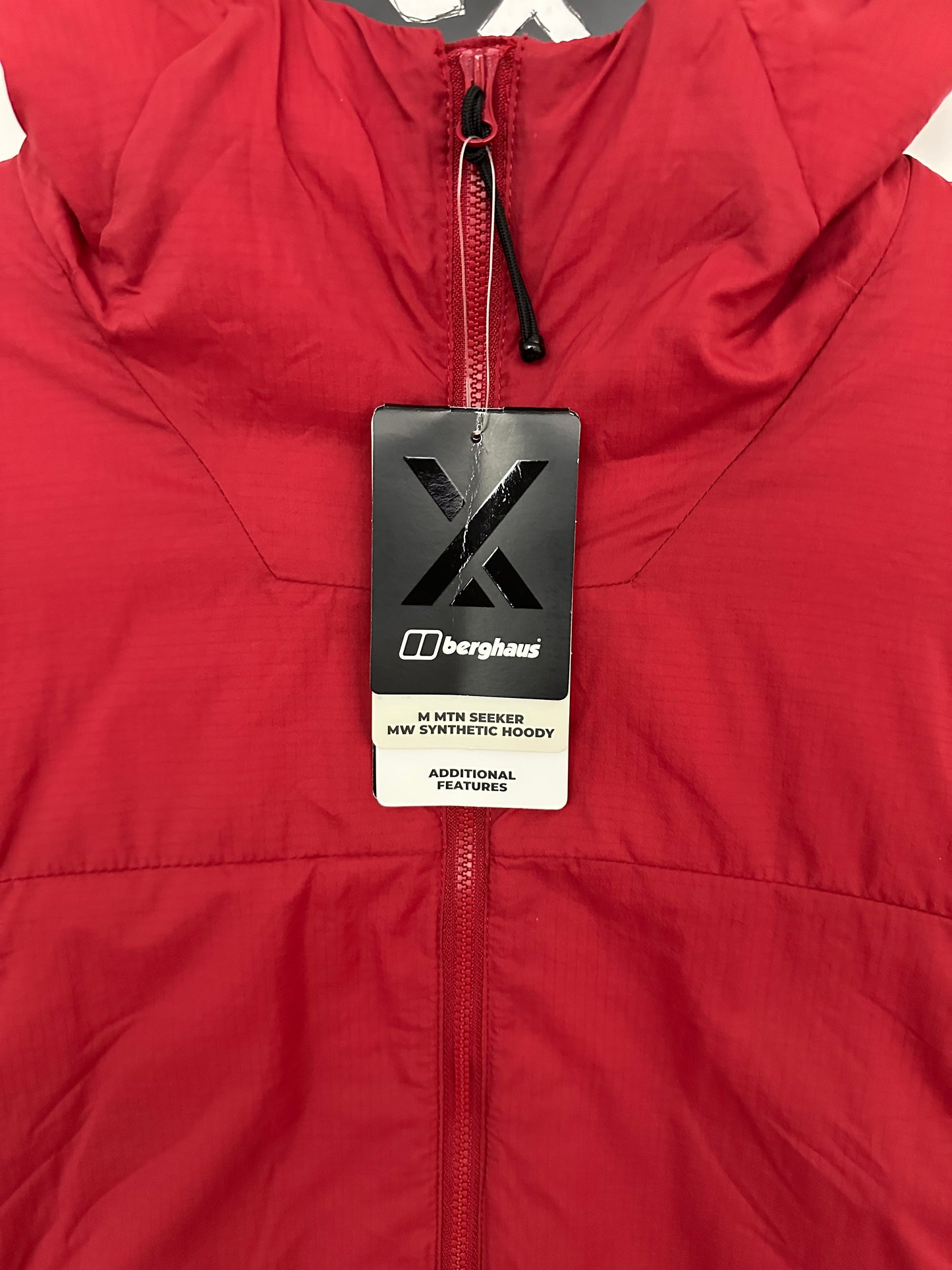 Berghaus MTN Seeker MW Synthetic Hoody Men's M Medium Red/Black