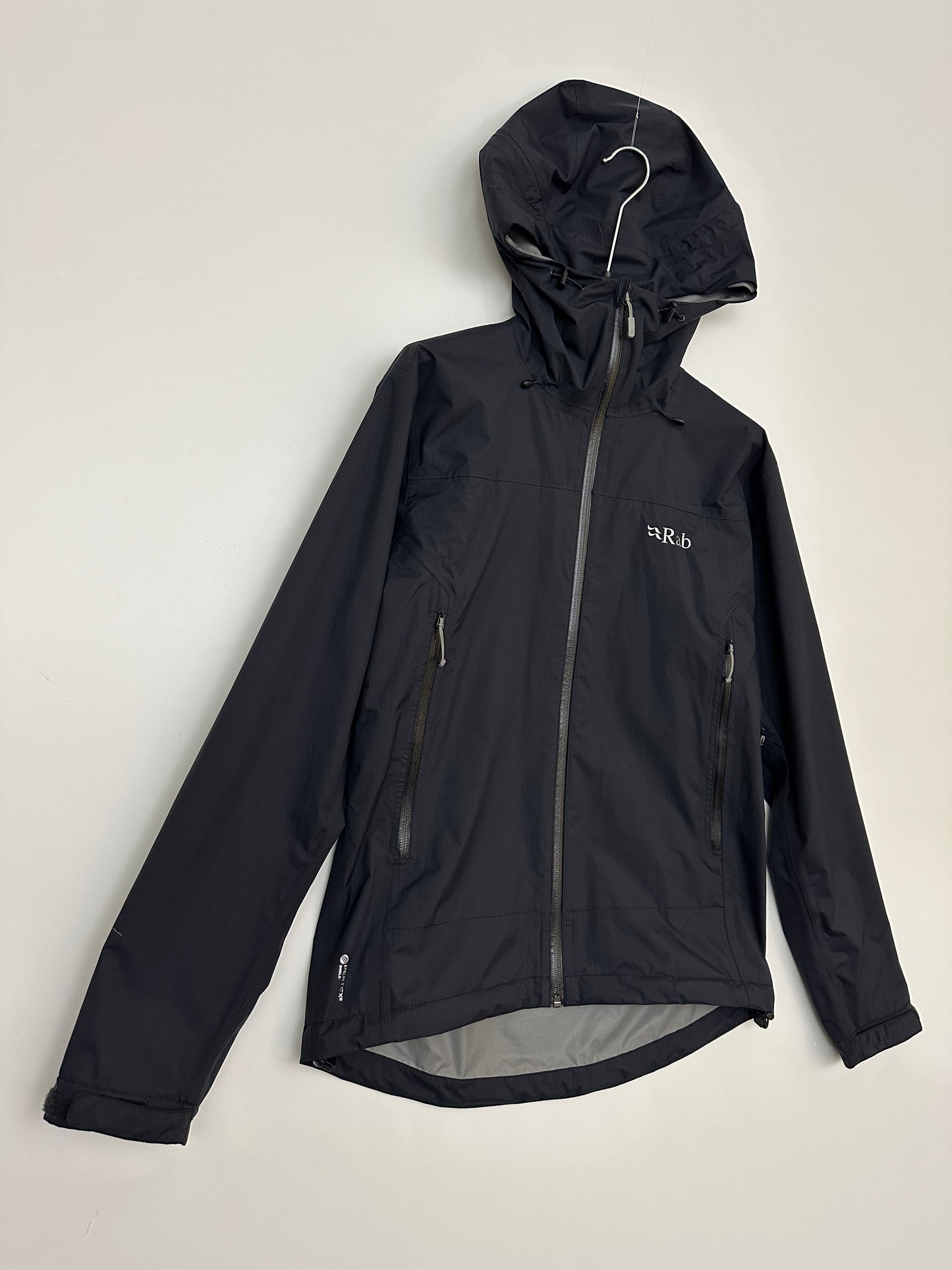 Rab Downpour Plus 2.0 Jacket Men’s XXL Black Waterproof Pertex Shield Shell