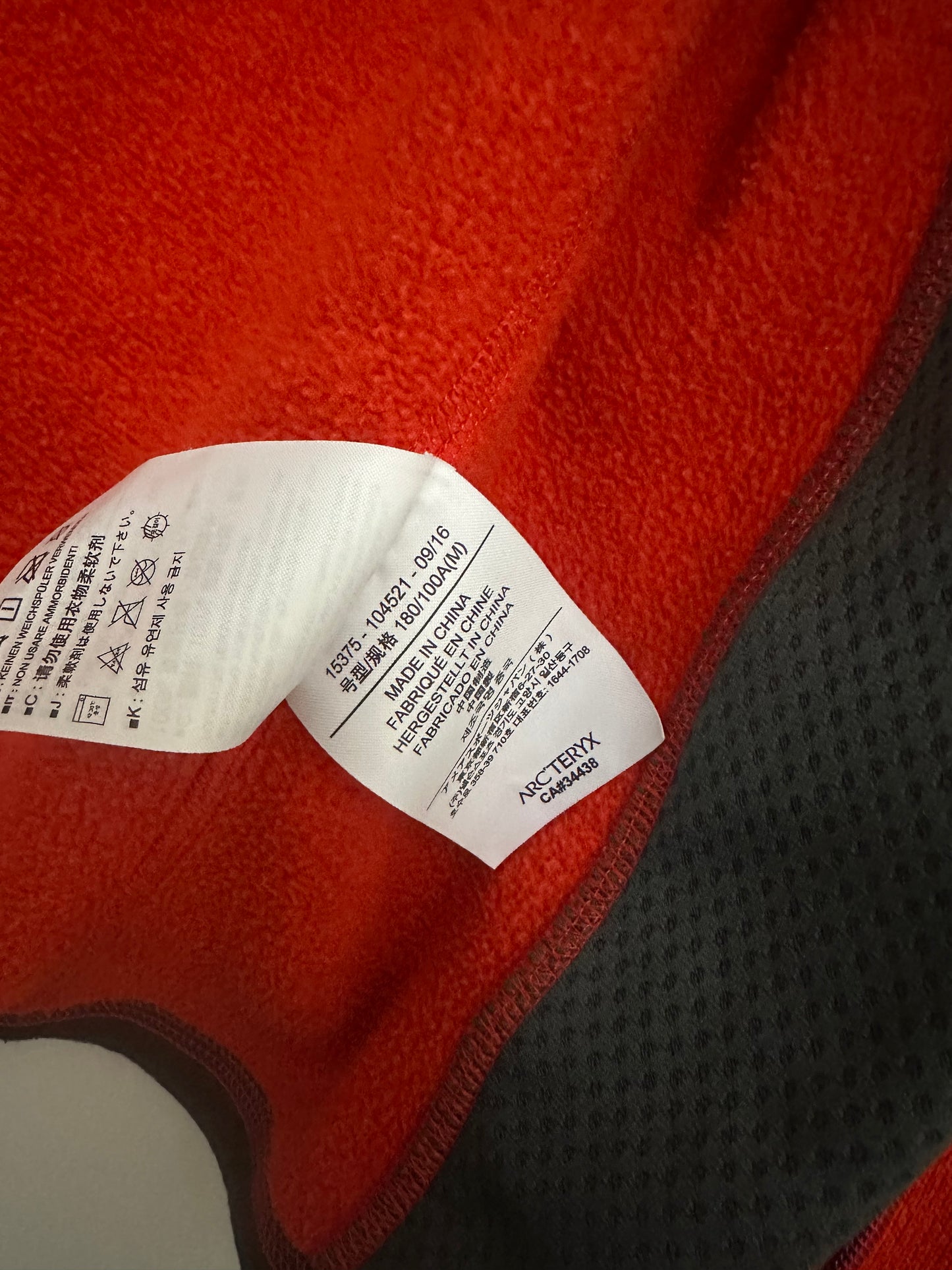 Arc’teryx Covert Cardigan Orange Men’s M Medium