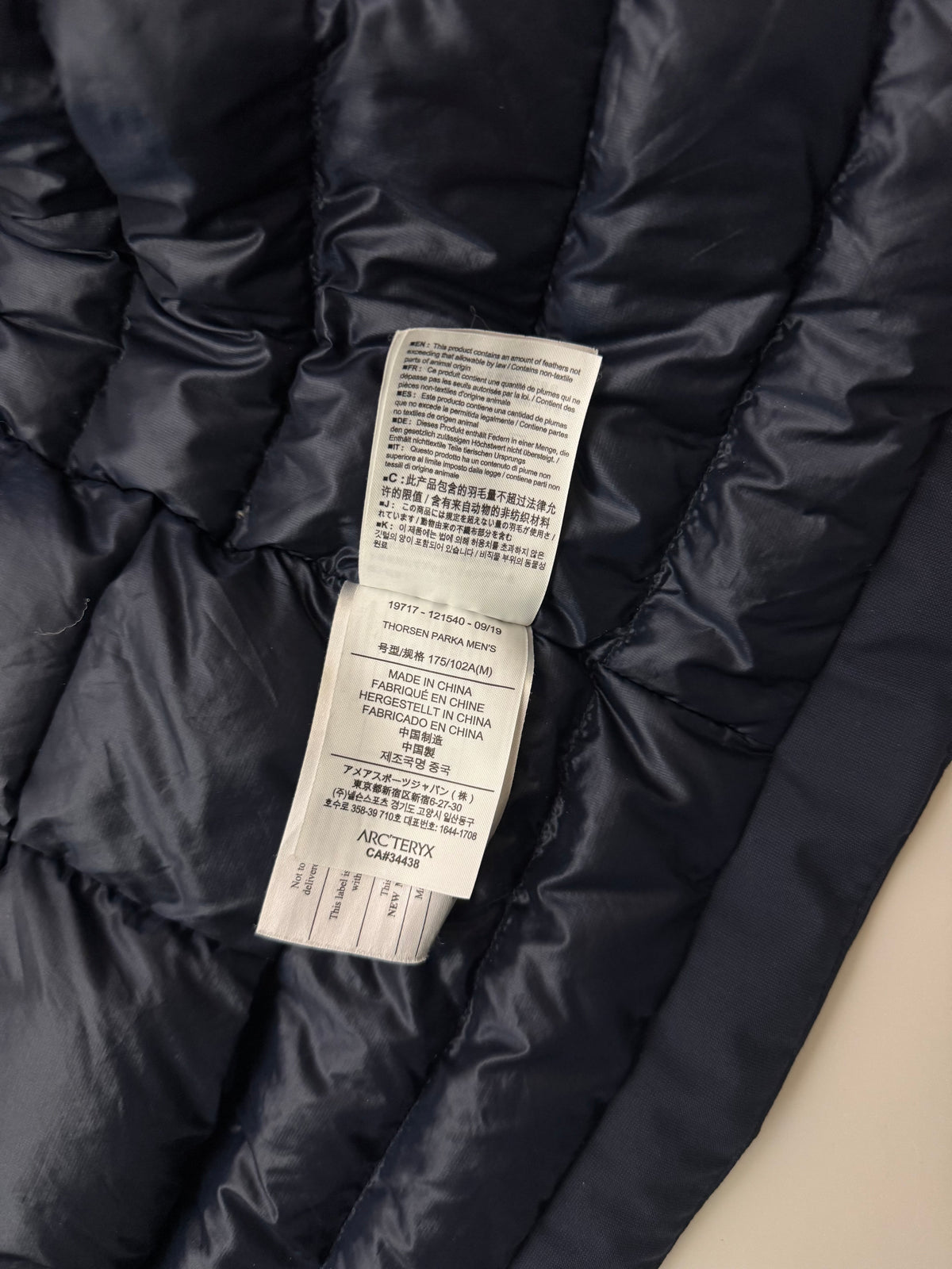 Arc'teryx Thorsen Parka Blue Men's M Medium Gore-Tex
