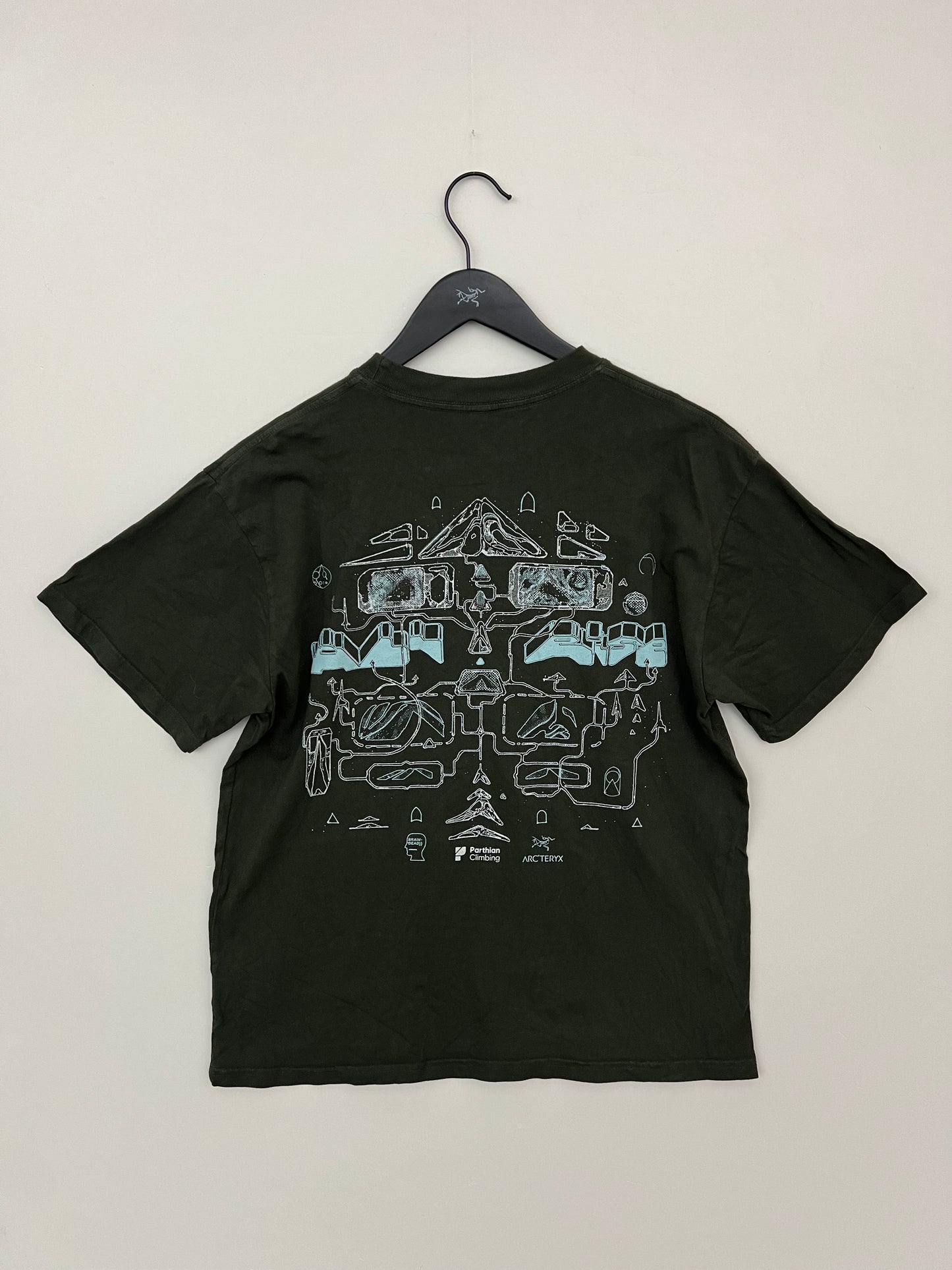 Brain Dead x Arc'teryx All Rise London T-shirt Green Men’s Size S Small