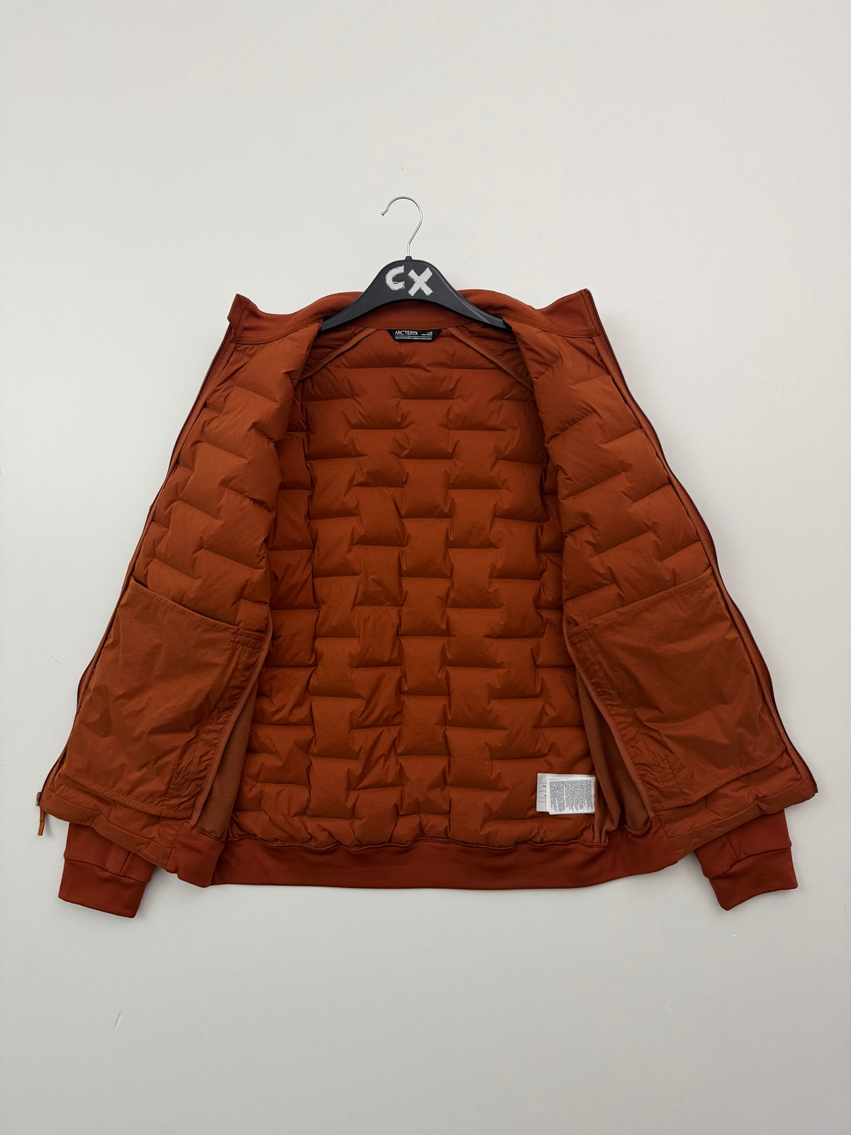 Arc'teryx Kole Down Jacket Komorebi Orange Men's L Large Stretch Puffer Coat