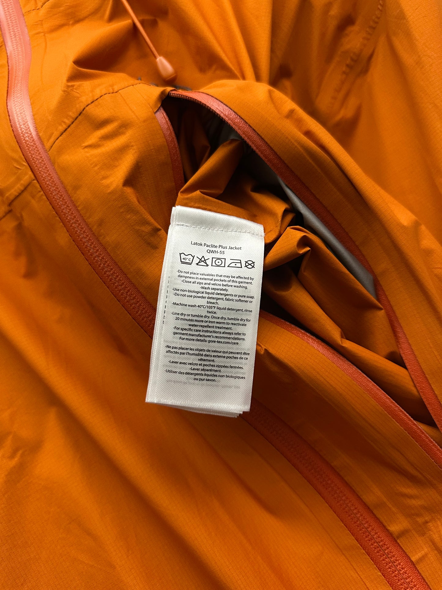 Rab Latok Paclite Plus Jacket Marmalade Orange Men’s XL Extra Large Gore-Tex