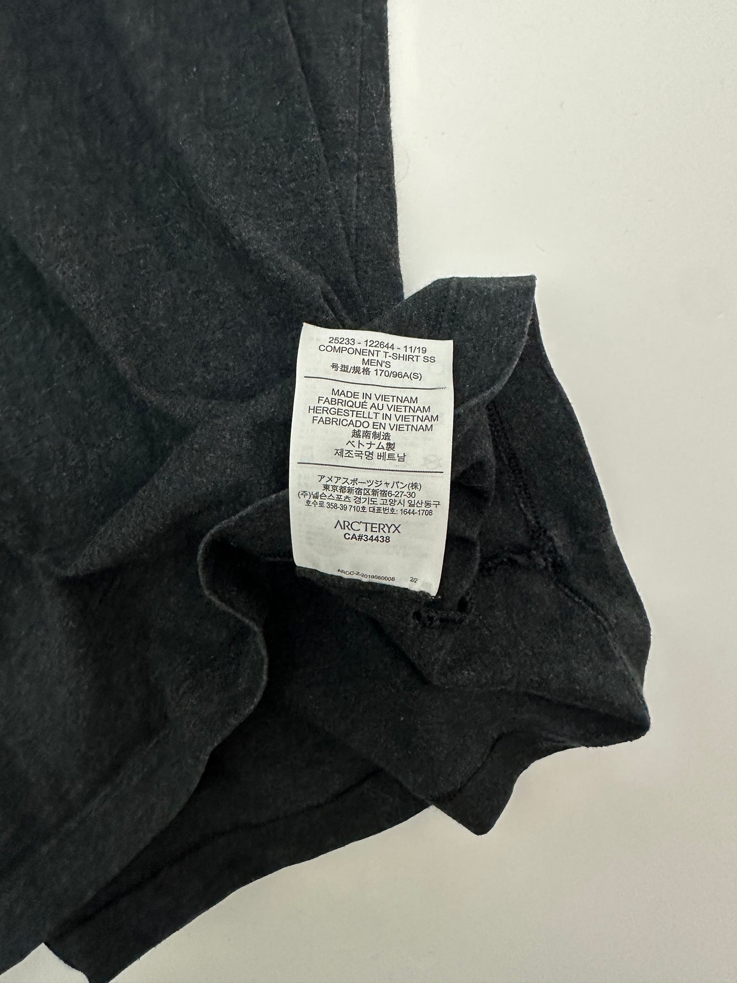 Arc’teryx Component T-Shirt Grey Men’s S Small