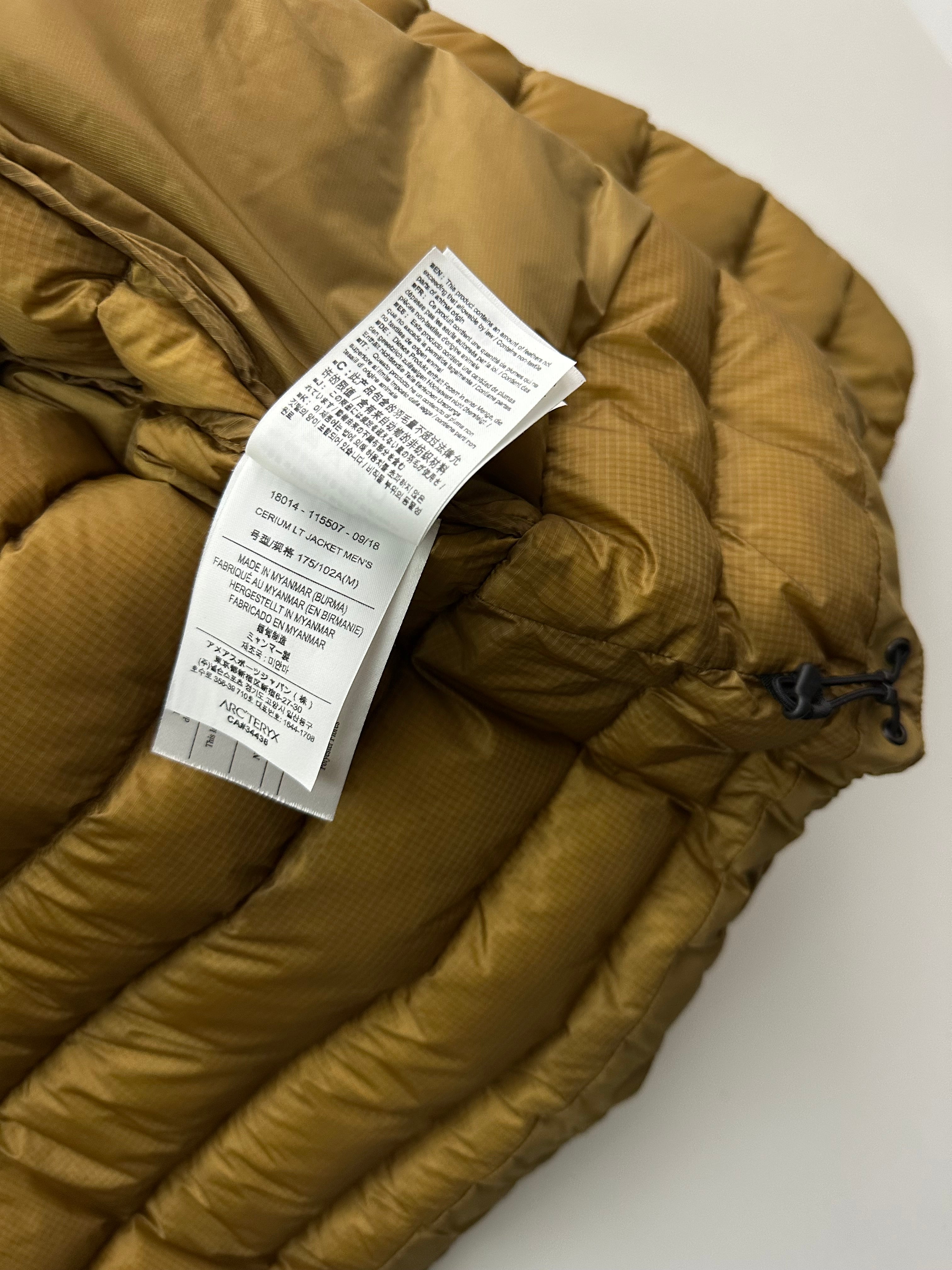 Arc'teryx Cerium LT Jacket Gold Men's M Medium – Chamonyx
