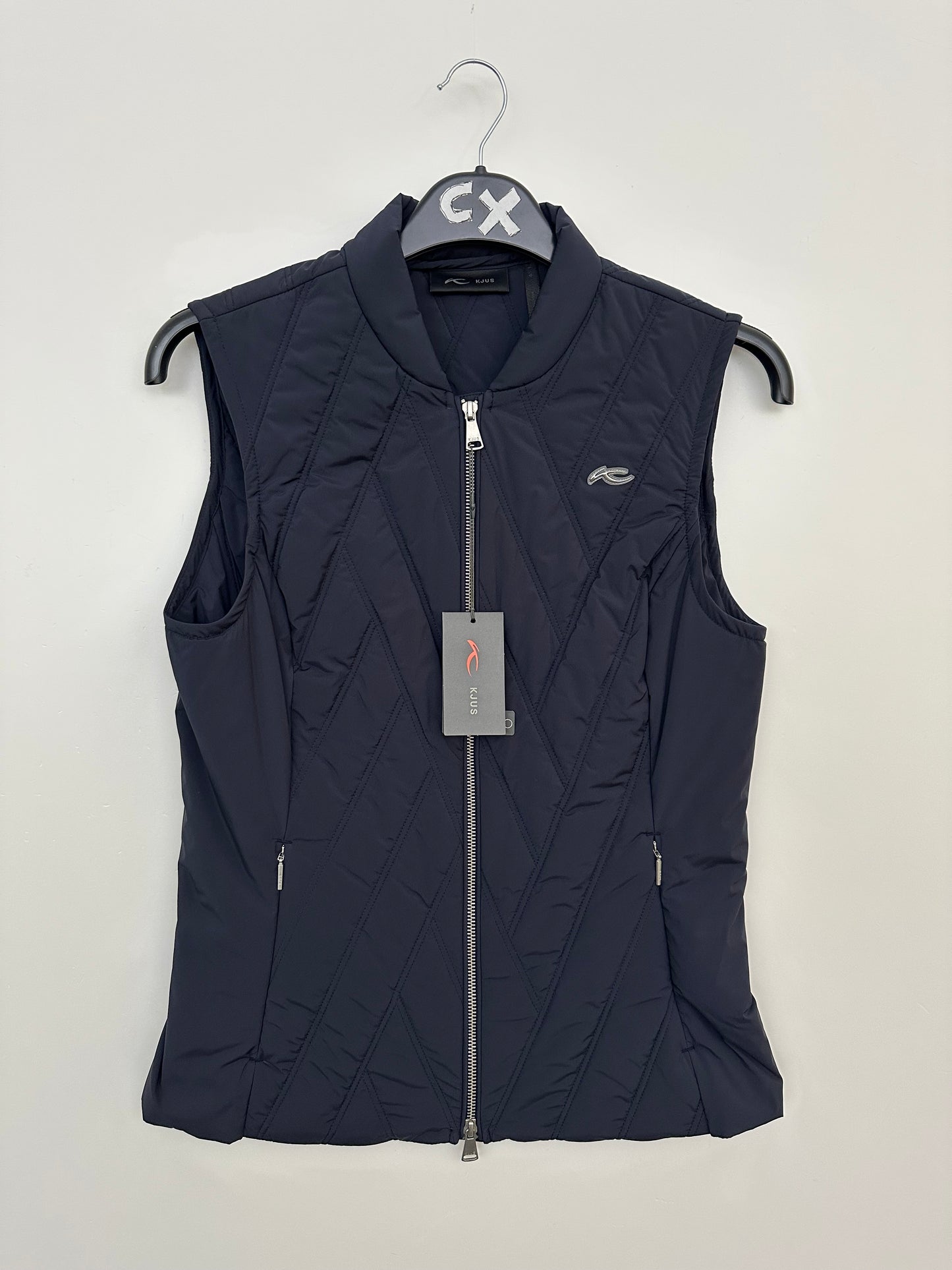 KJUS Bellavista Vest Women's 40 Black Insulated Golf Ski Gilet