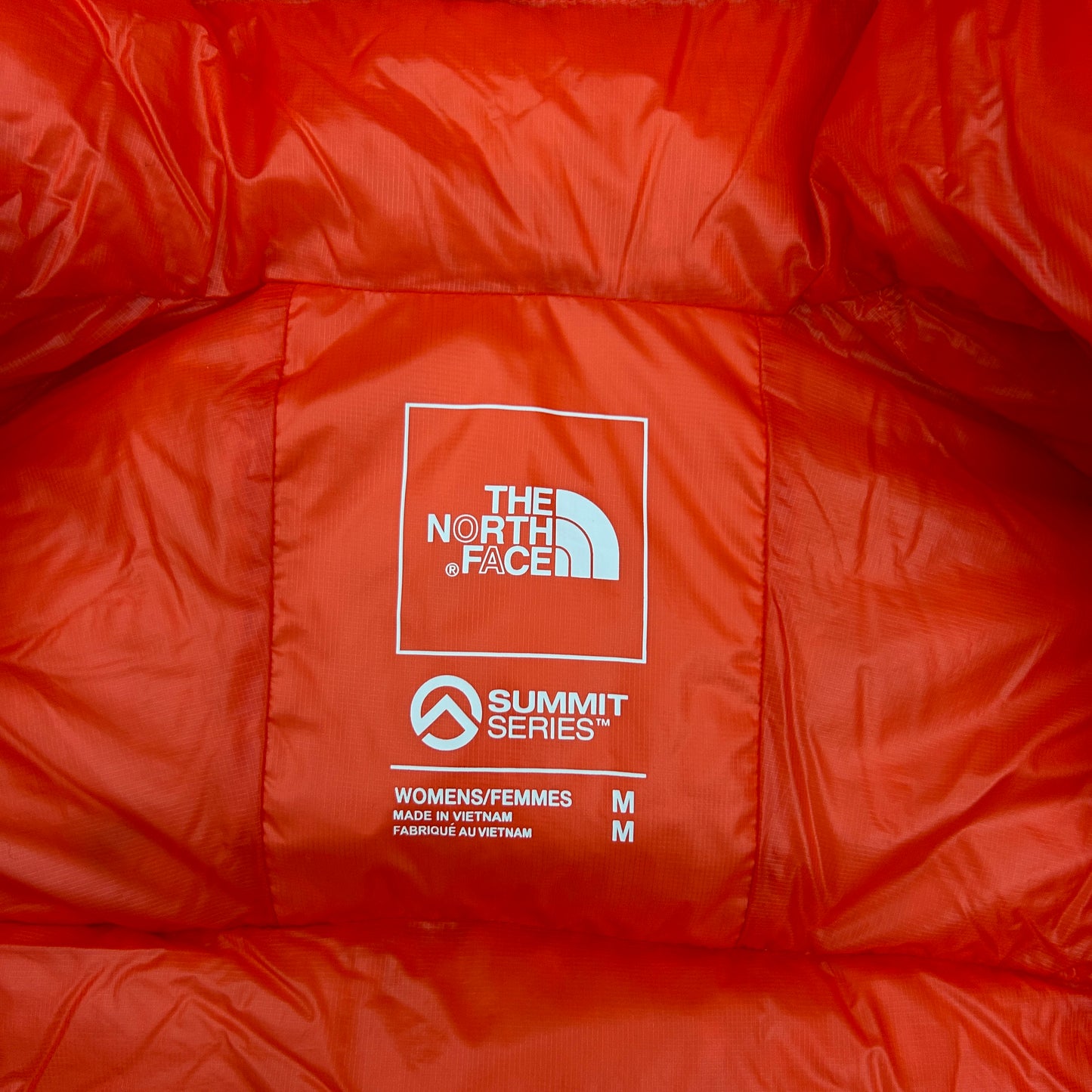 The North Face Summit Series Pumori Down Parka Jacket Women's M Medium Radiant Orange