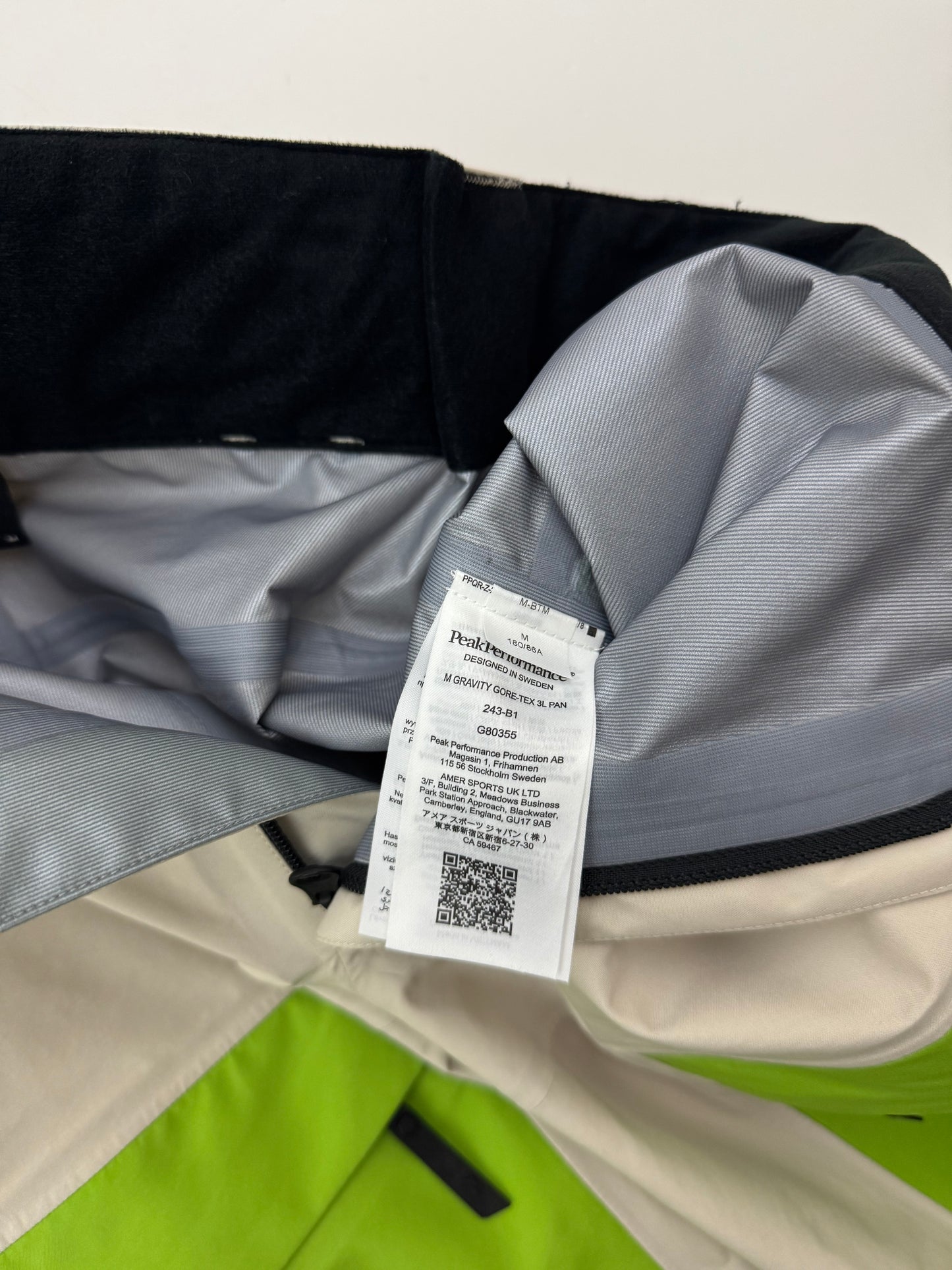 Peak Performance Gravity Pants Men's Medium Gore-Tex RECCO