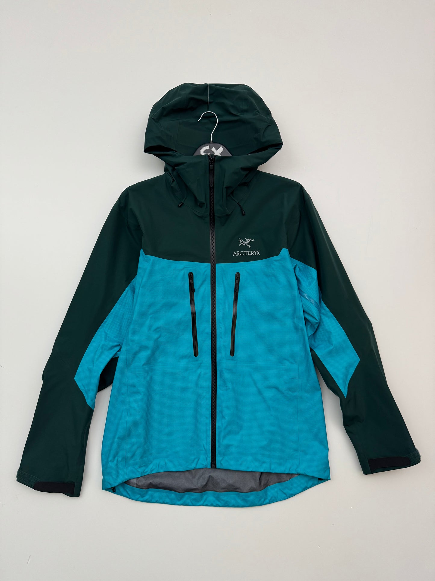 Arc’teryx Alpha Jacket Blue Tetra / Pytheas Men’s Medium Gore-Tex Pro RECCO