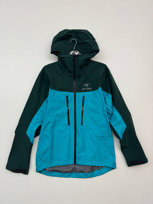 Arc’teryx Alpha Jacket Blue Tetra / Pytheas Men’s Medium Gore-Tex Pro RECCO